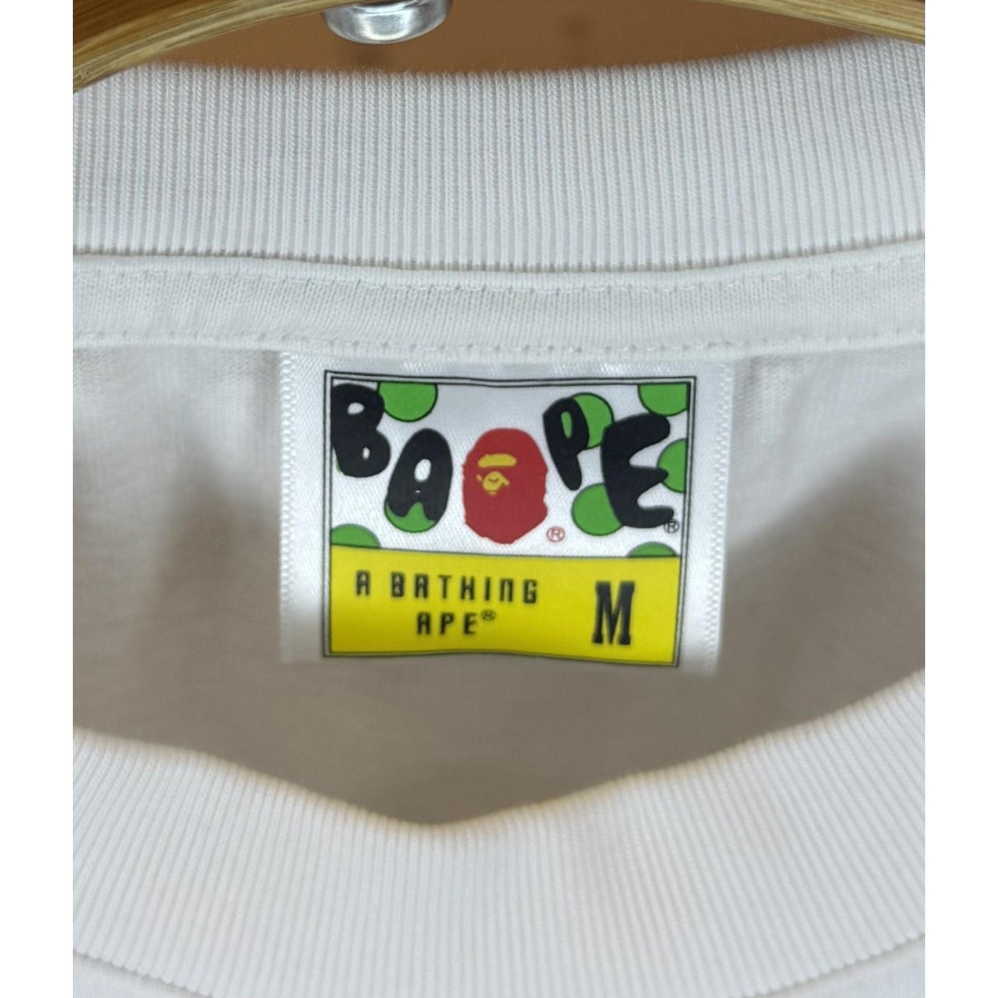 A Bathing Ape Mens M White Purple Camo Bape Tee