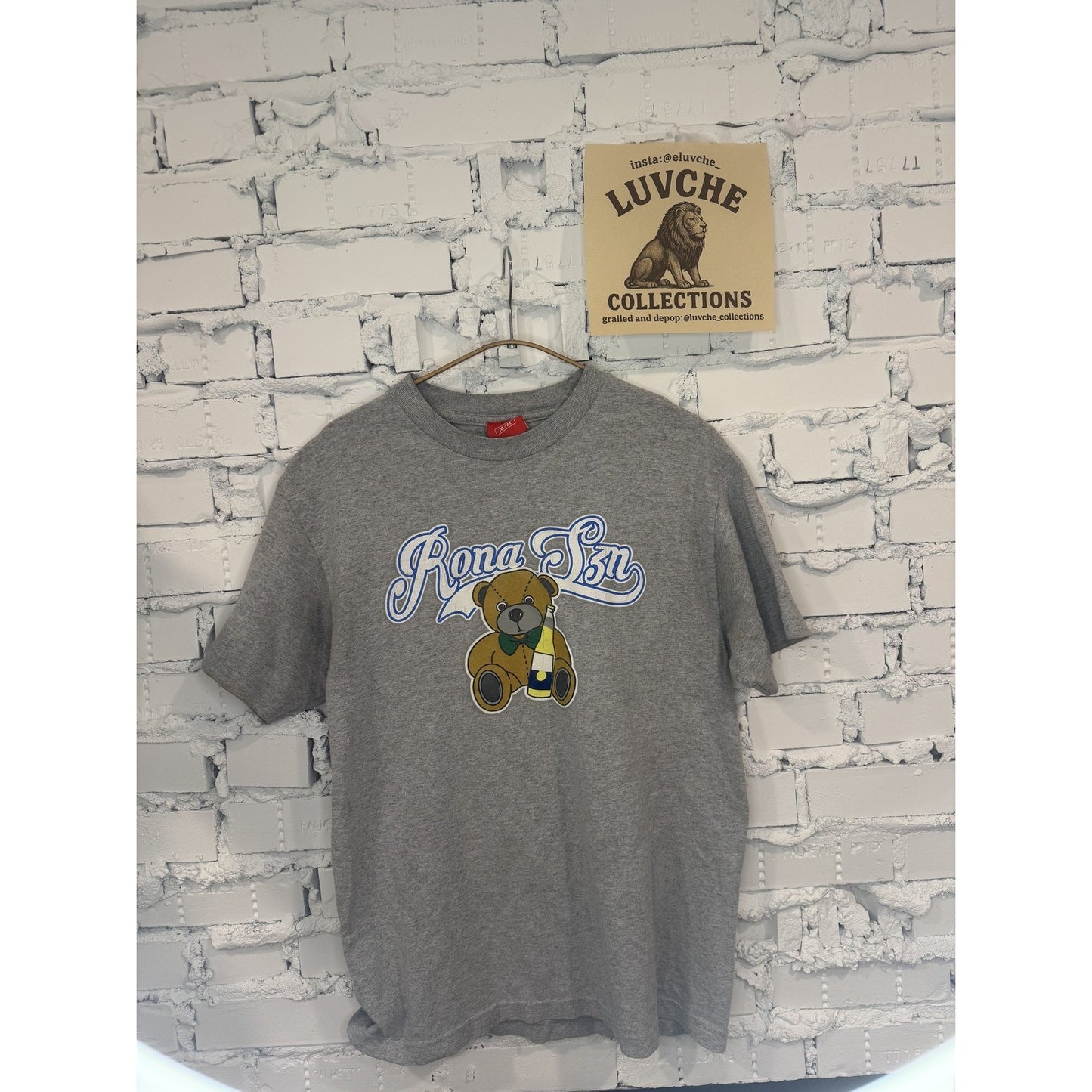 Nelk Boys Shirt Mens M Gray Rona Szn Bear Graphic Tee