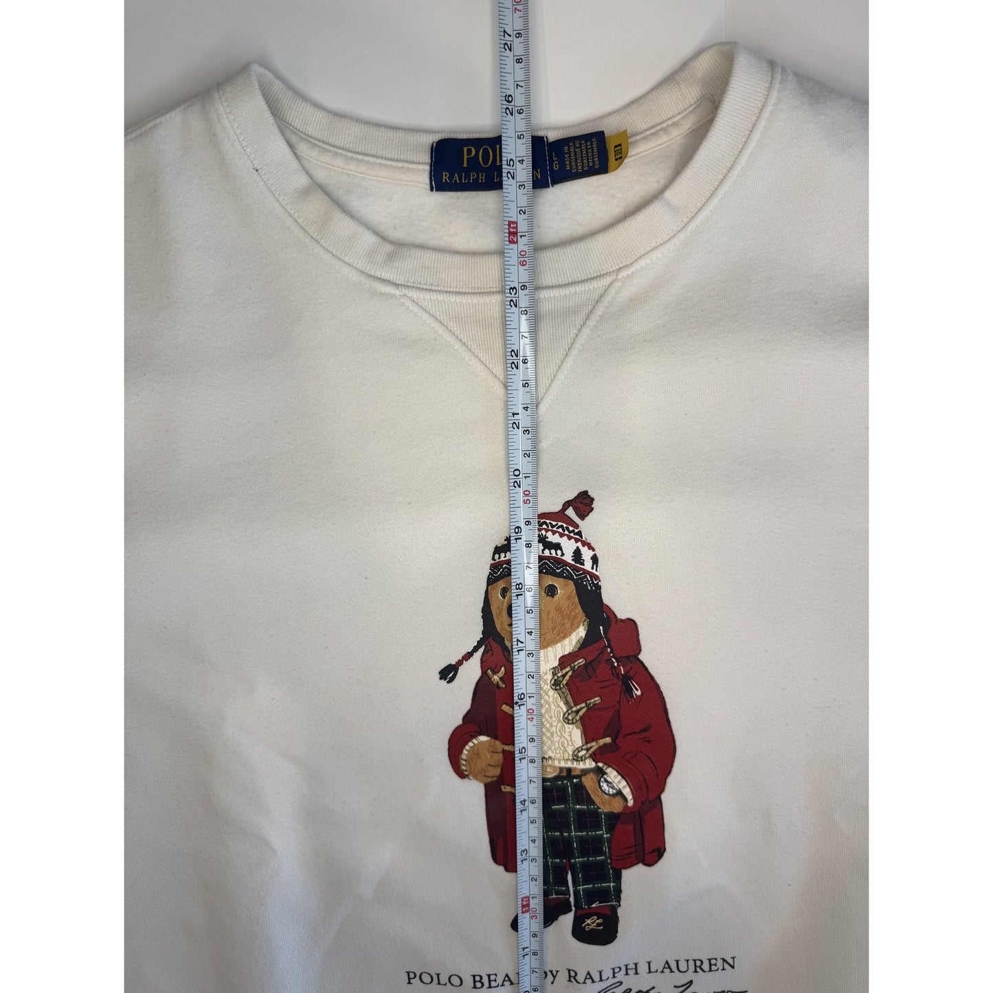 Polo Ralph Lauren Bear L Sweatshirt White Crewneck