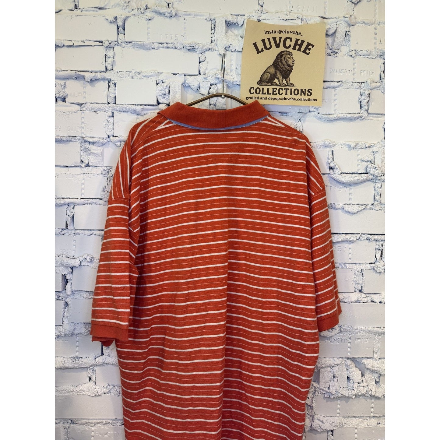 Tommy Hilfiger Shirt Mens 2XL Red White Striped Polo