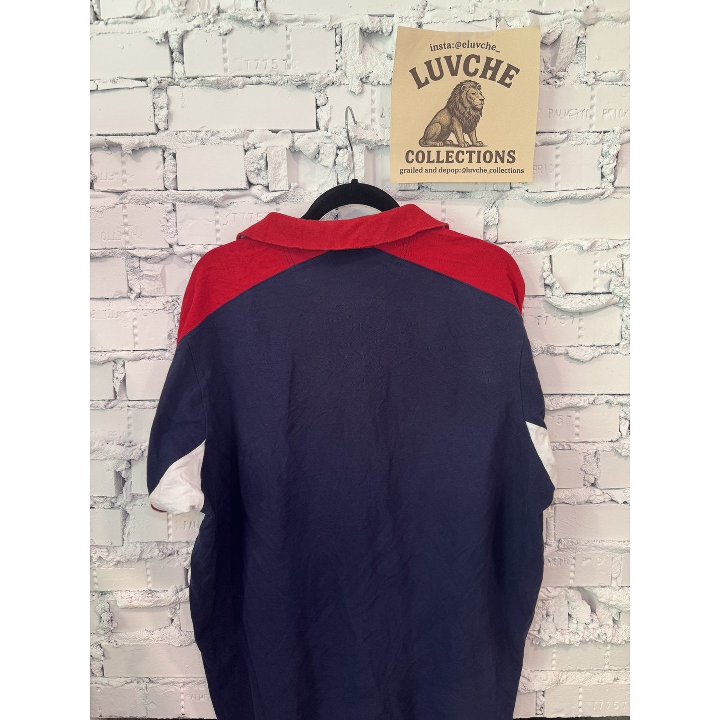 U.S. Polo Assn Blue Red White USA Polo Retro Crest XL
