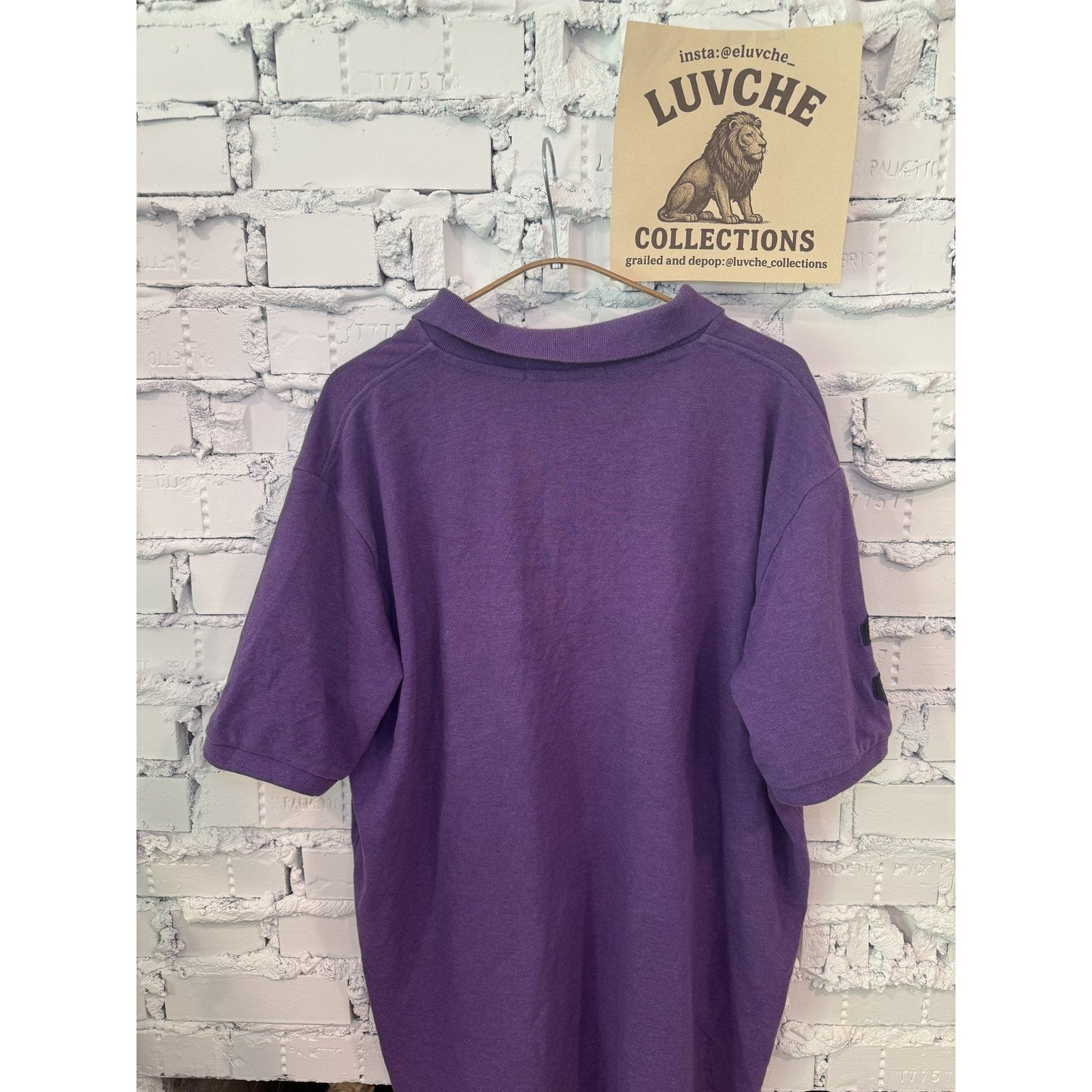 US Polo Assn Polo Shirt Mens XL Purple Embroidered Big Pony