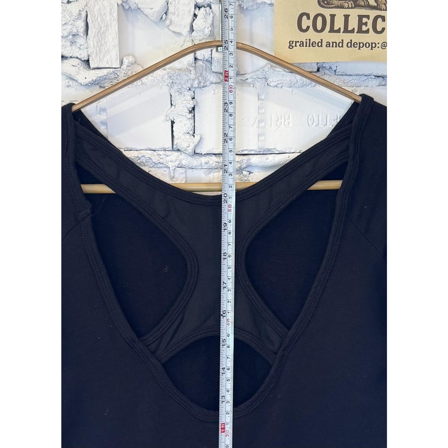 59 Womens Black Open Back Cutout Long Sleeve XS Pullover