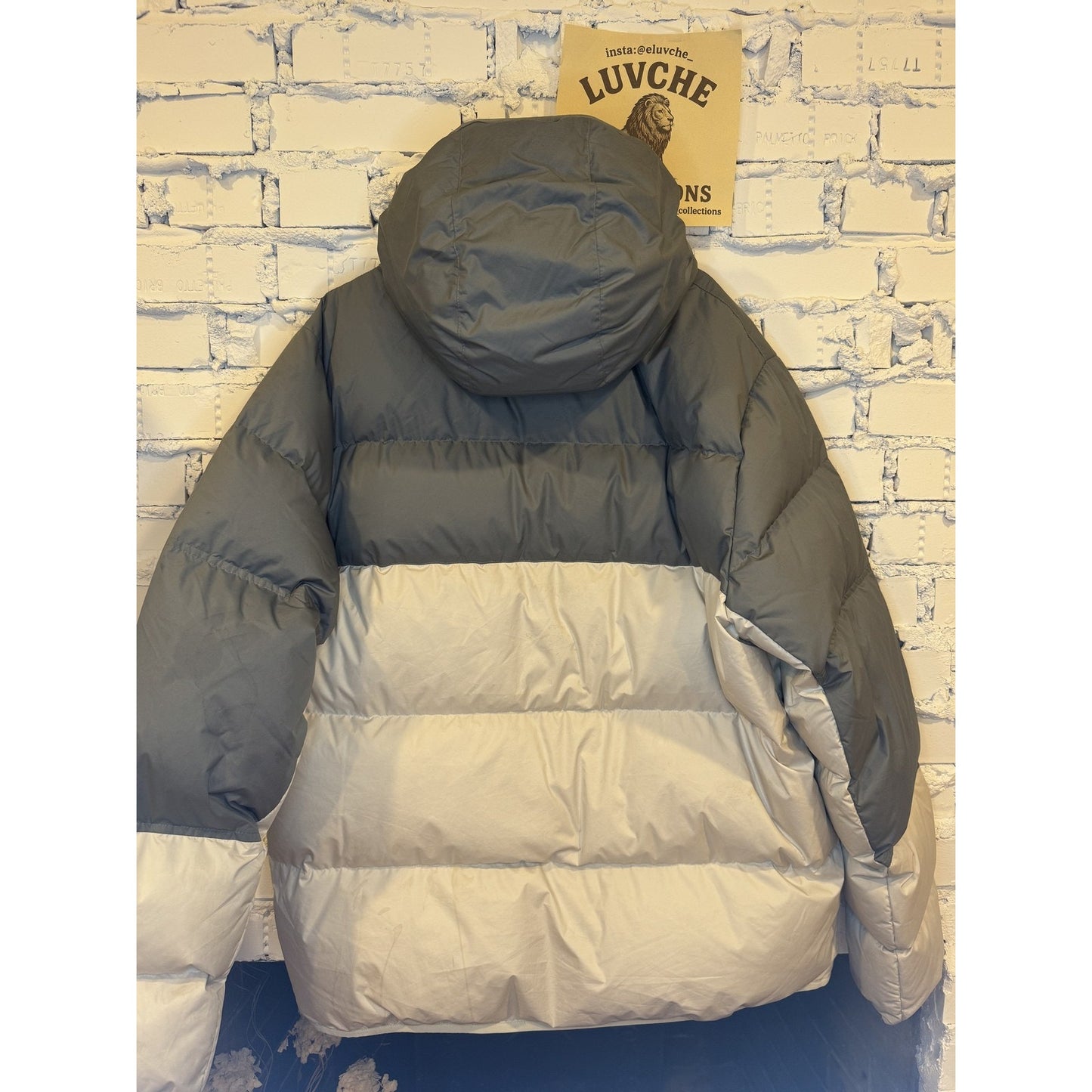 Nike Jacket Gray Storm-FIT Puffer Hooded Full Zip Puffer