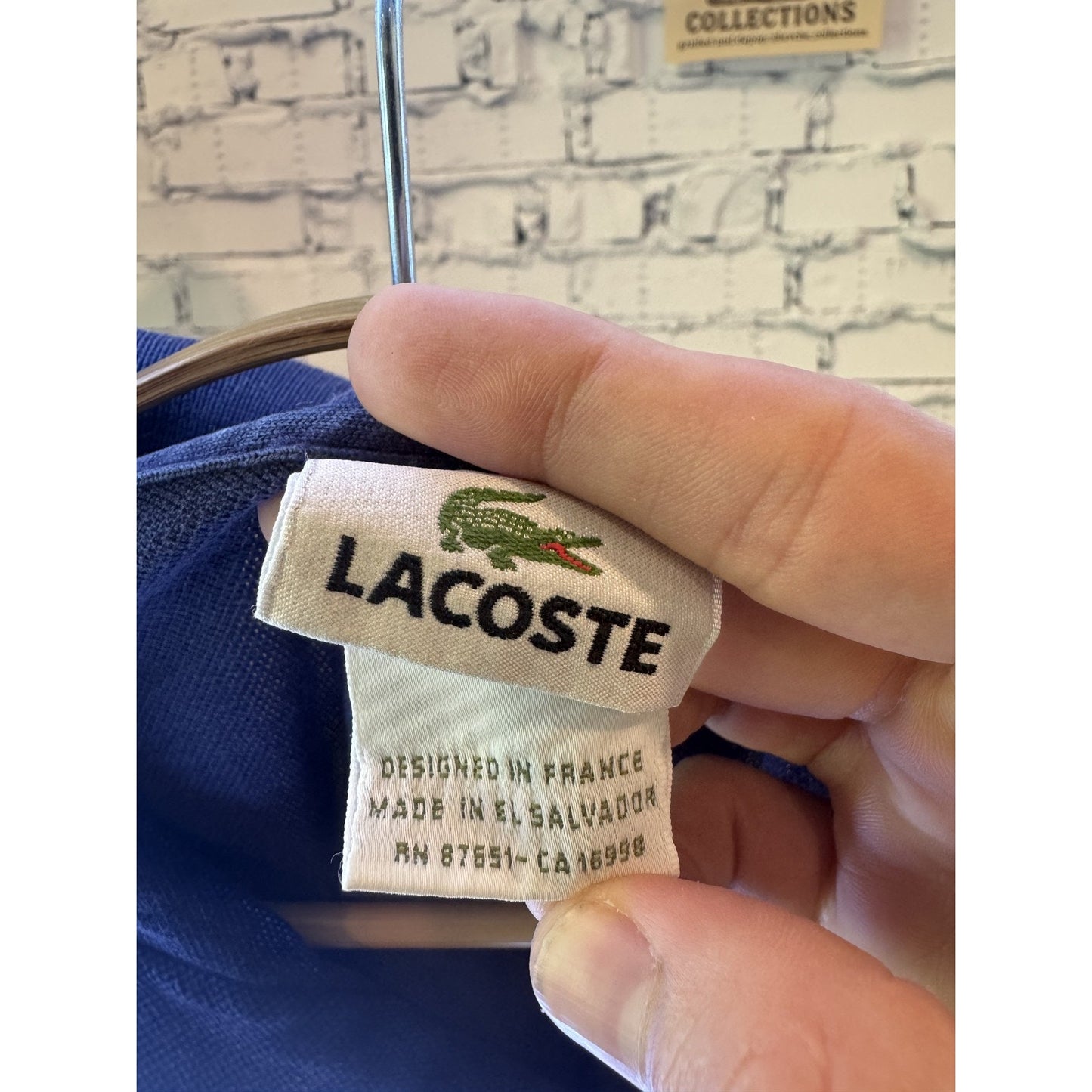 Lacoste Mens XL Classic Short Sleeve Croc Embroidered Polo
