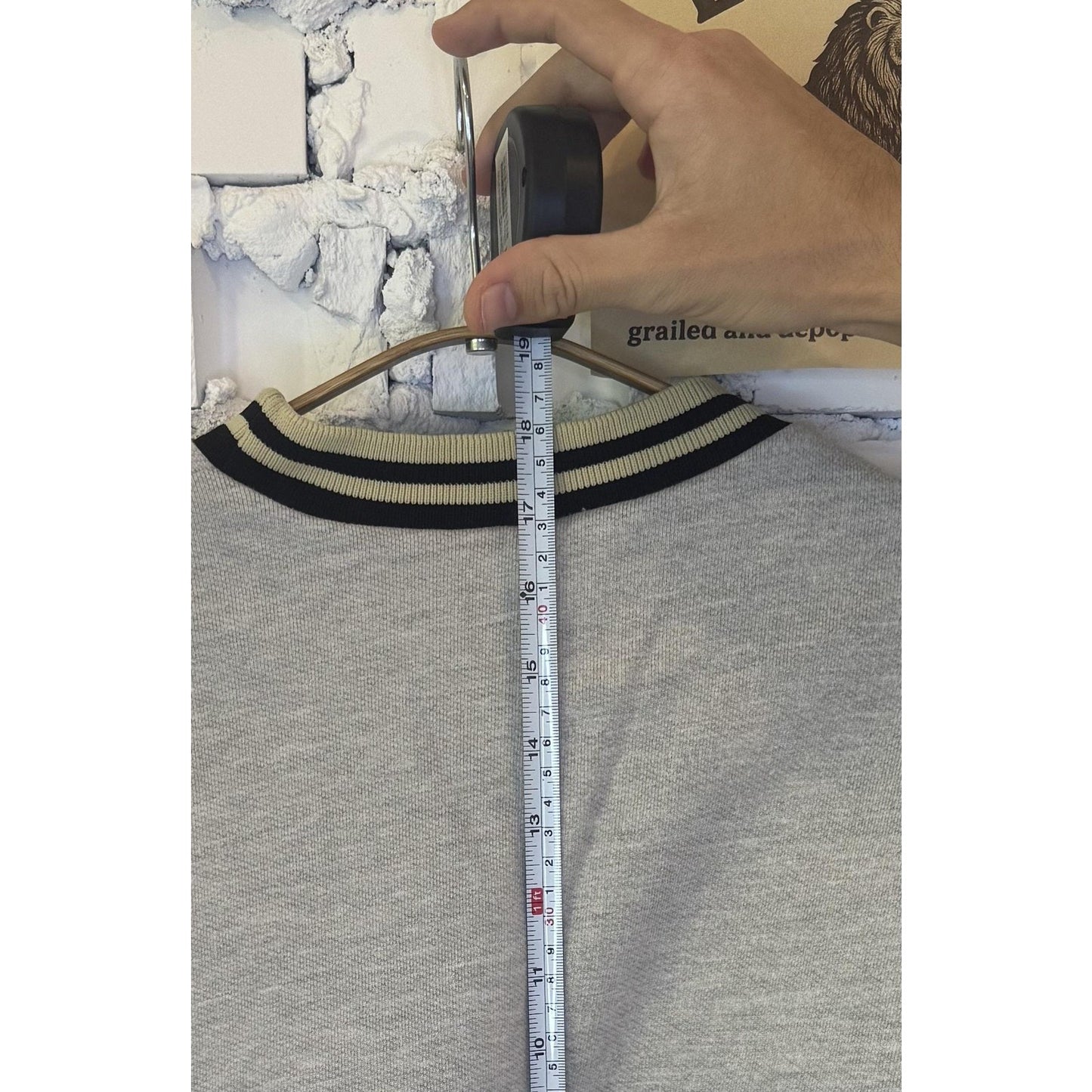 Cropped Womens S Striped Ribbed Crewneck Y2k