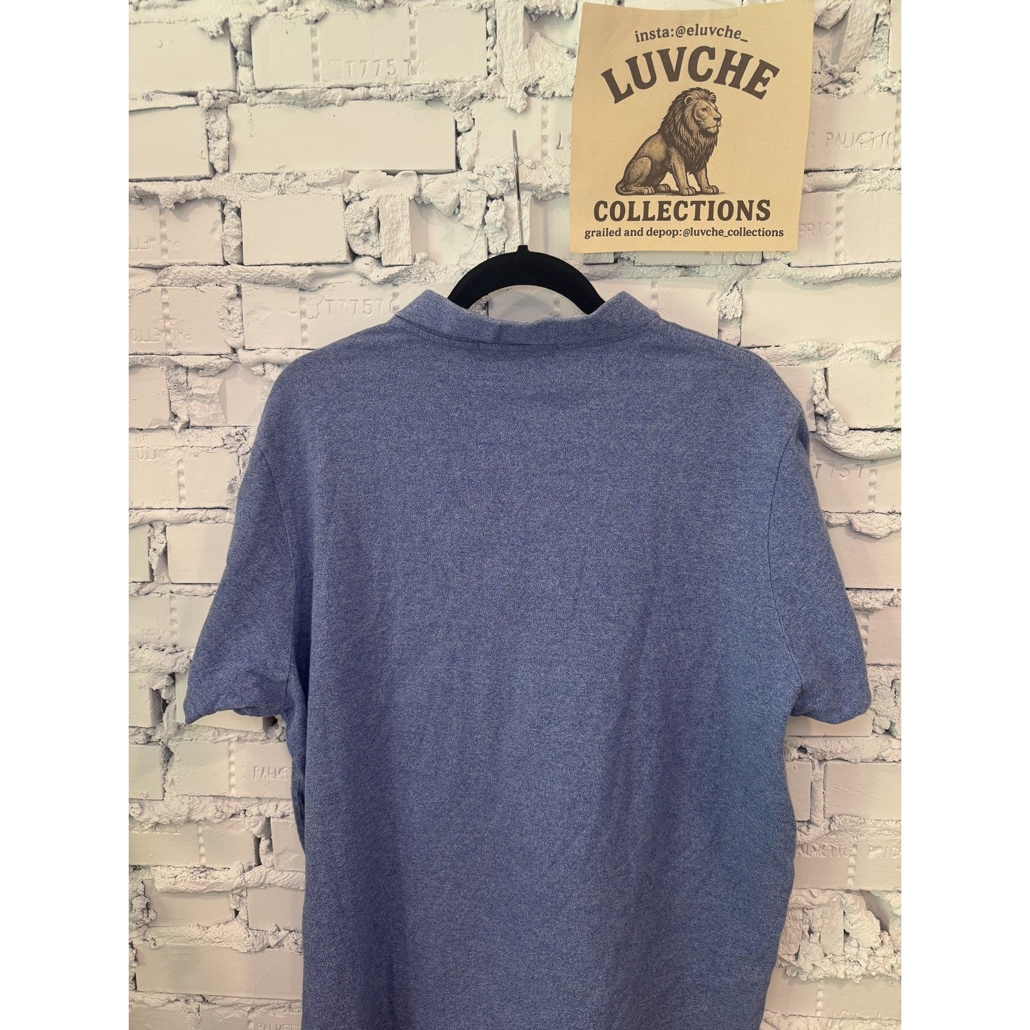 US Polo Assn Mens XL Blue Short Sleeve Golf Polo