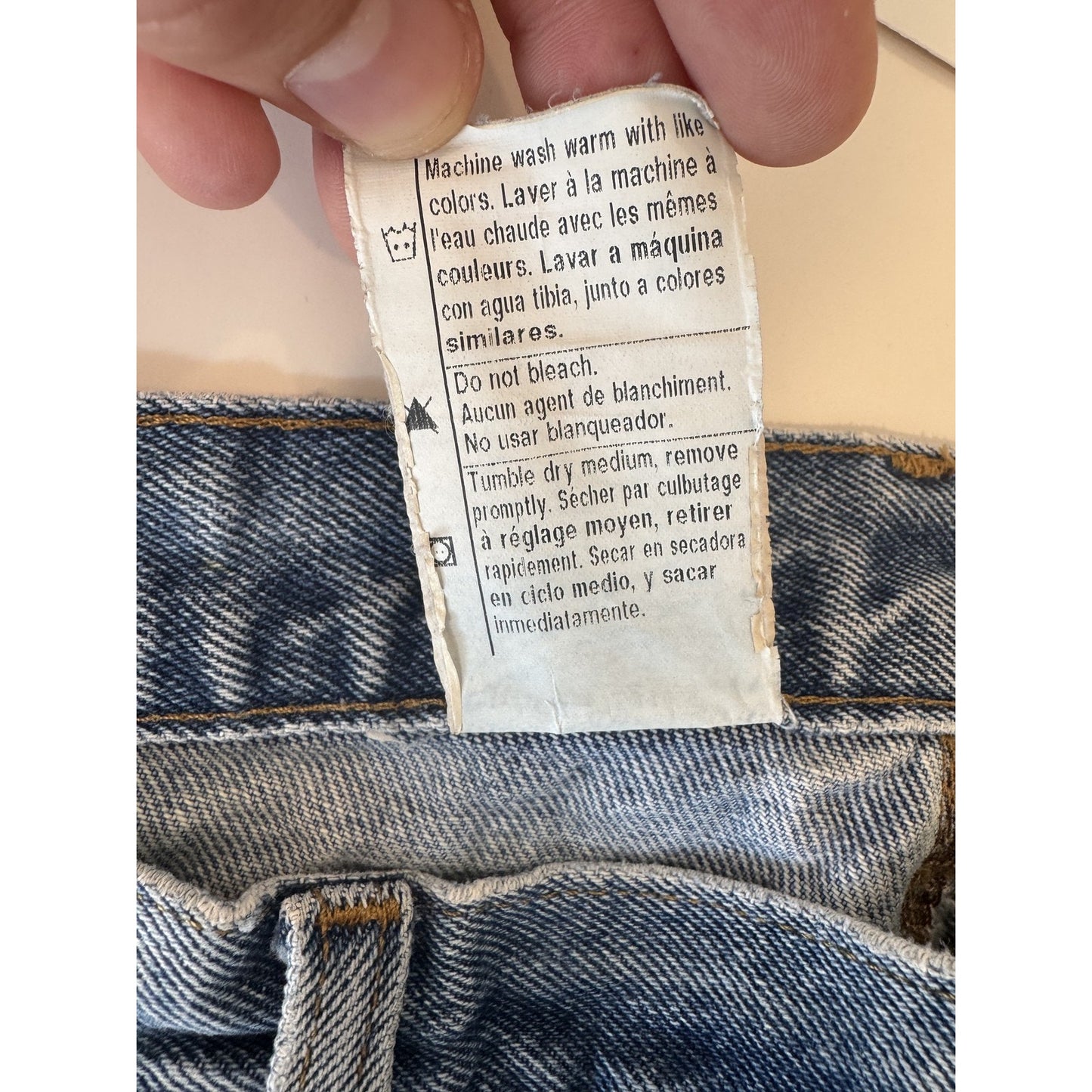 Carhartt Workwear Jeans Mens 36x30 Blue Relaxed Distressed