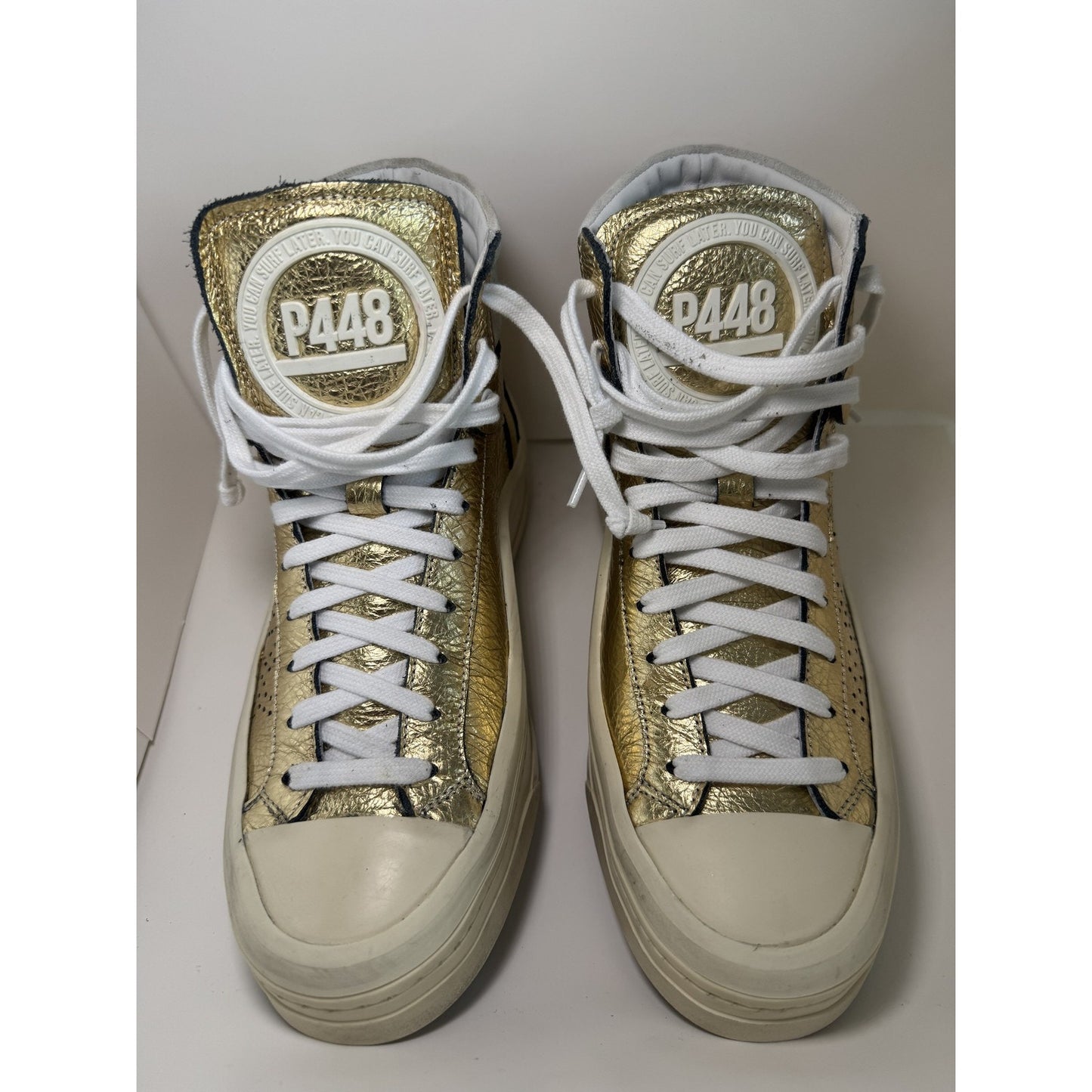 P448 Rail Tulum Gold High Top Shoes