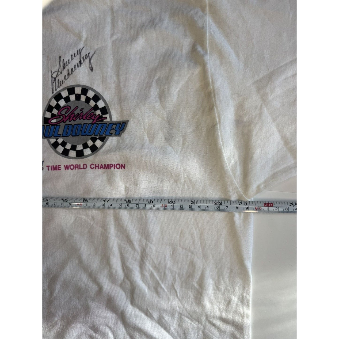 Vintage SIGNED Shirley Muldowney Graphic Tee XL