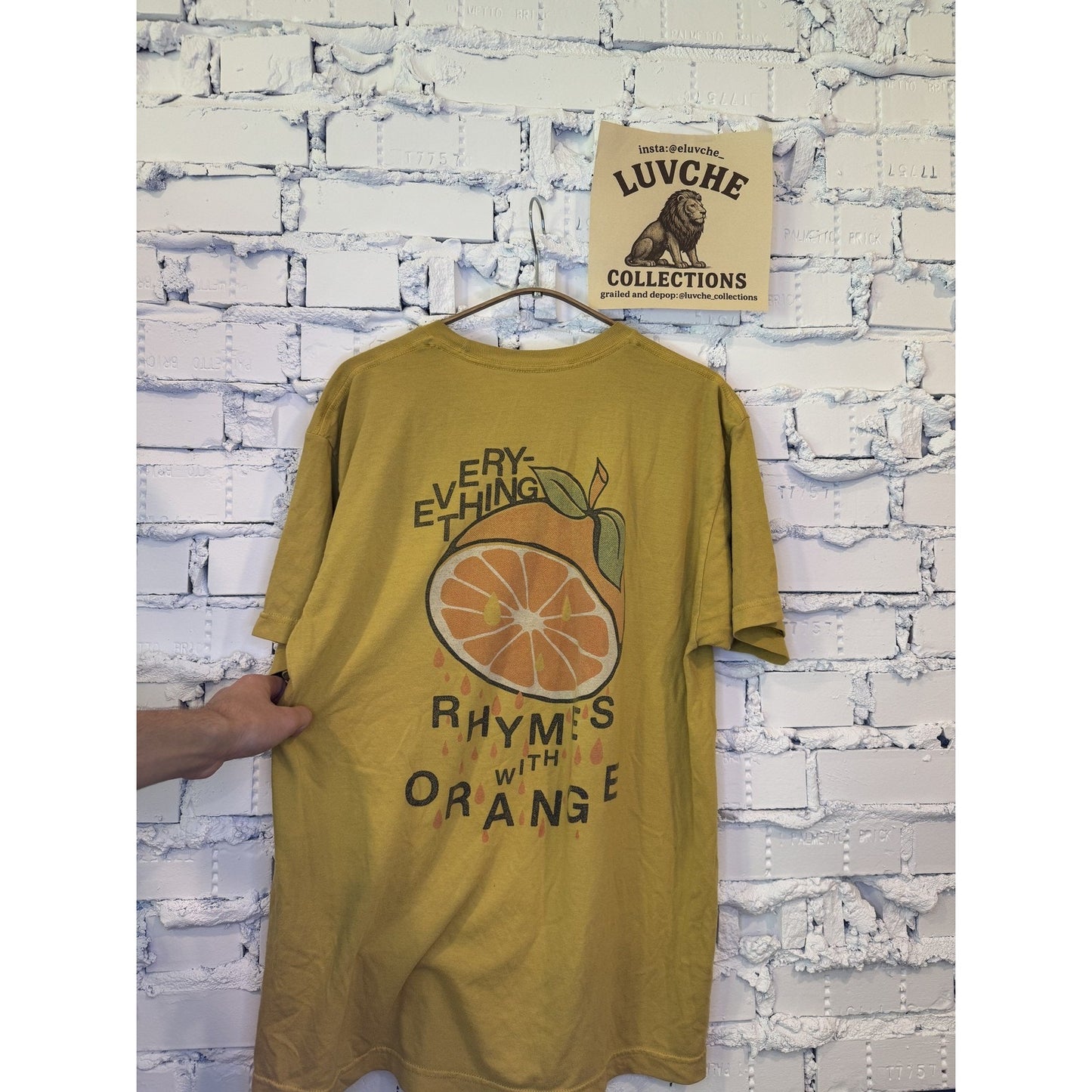 Sunday Cool Shirt Mens L Yellow Graphic Tee