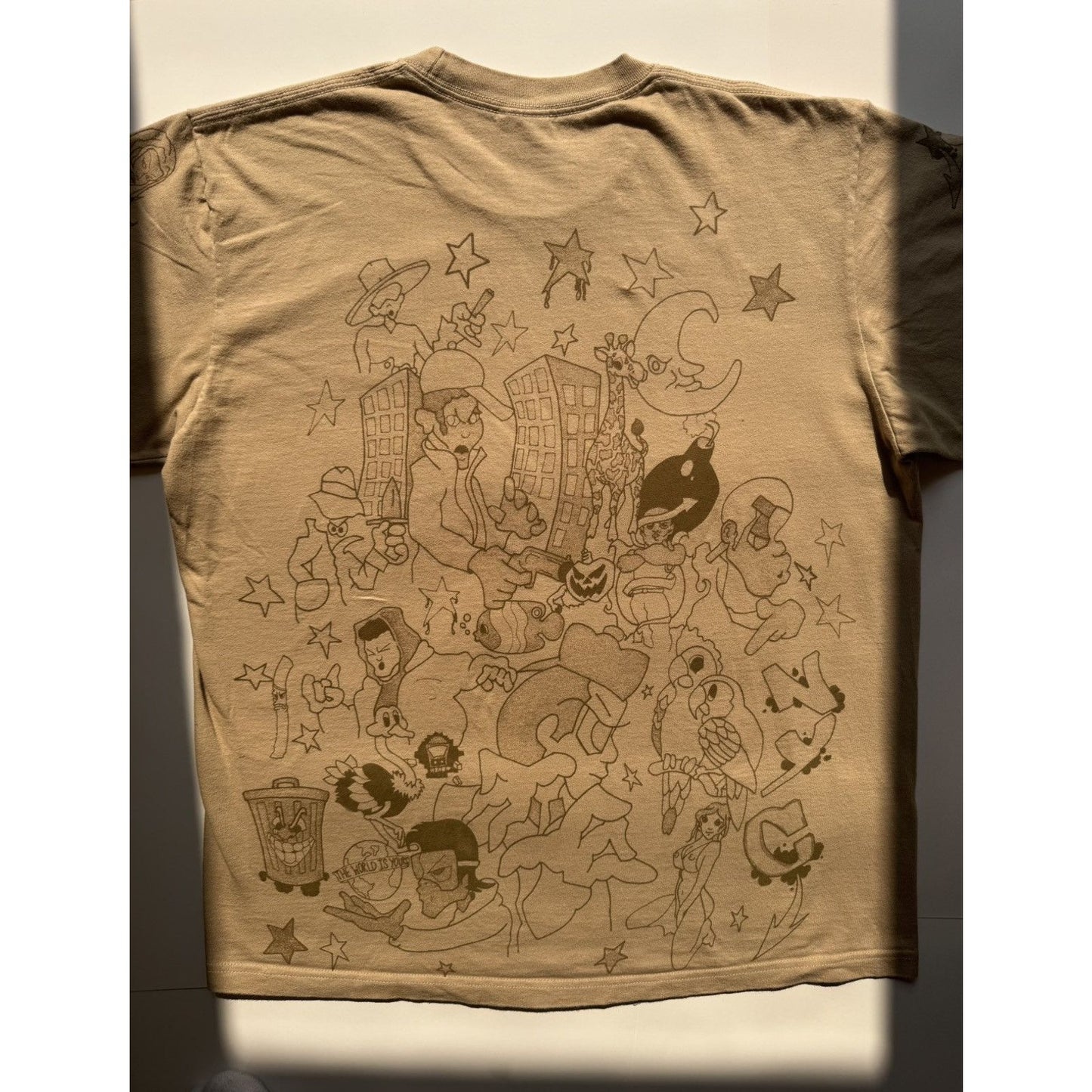 Supreme Tan Cartoon Chaos M Tee