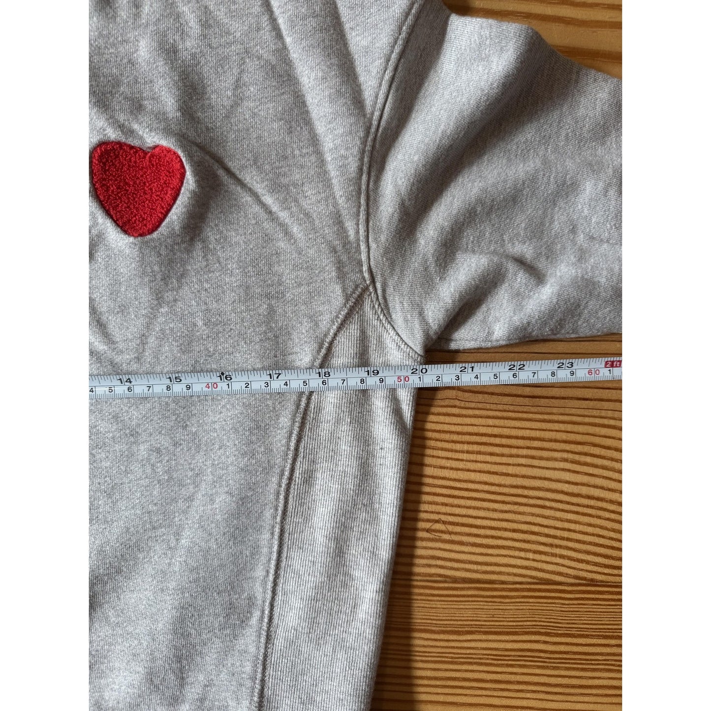 Sundry Womens XS Gray Locals Heart Sweatshirt
