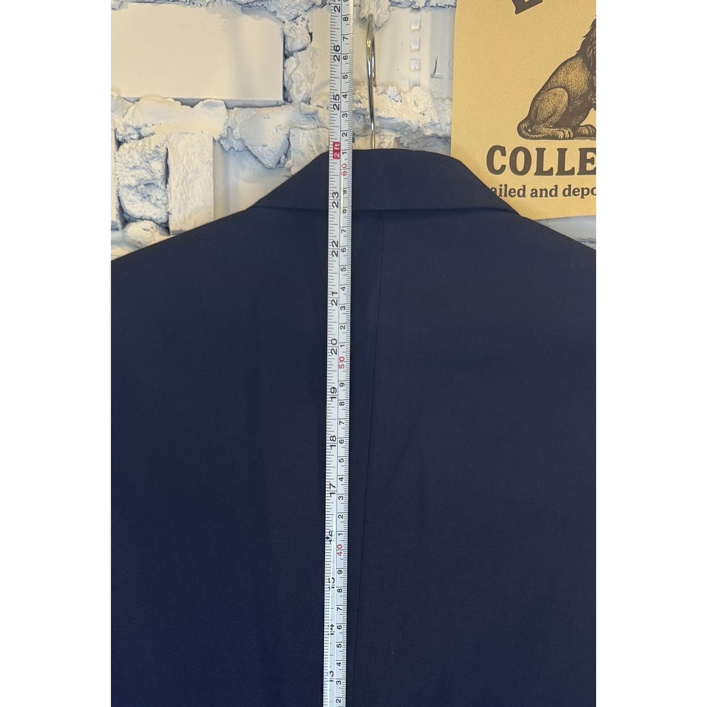 Chaps Blazer Kids 10 Navy Blue Wool Blend Gold Button Sport Coat Jacket