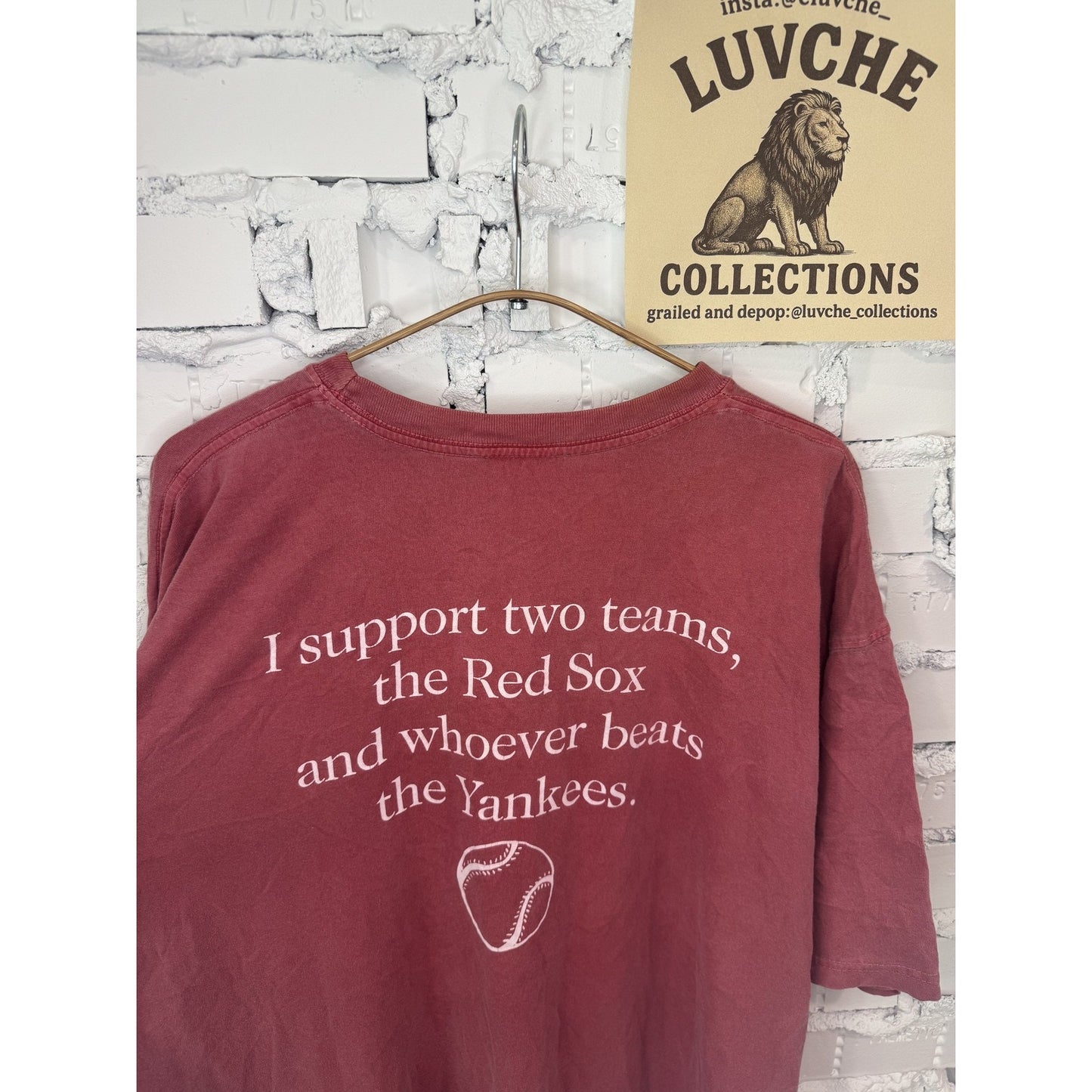 Maine Mens XL MLB Red Sox Baseball Comfort Tee