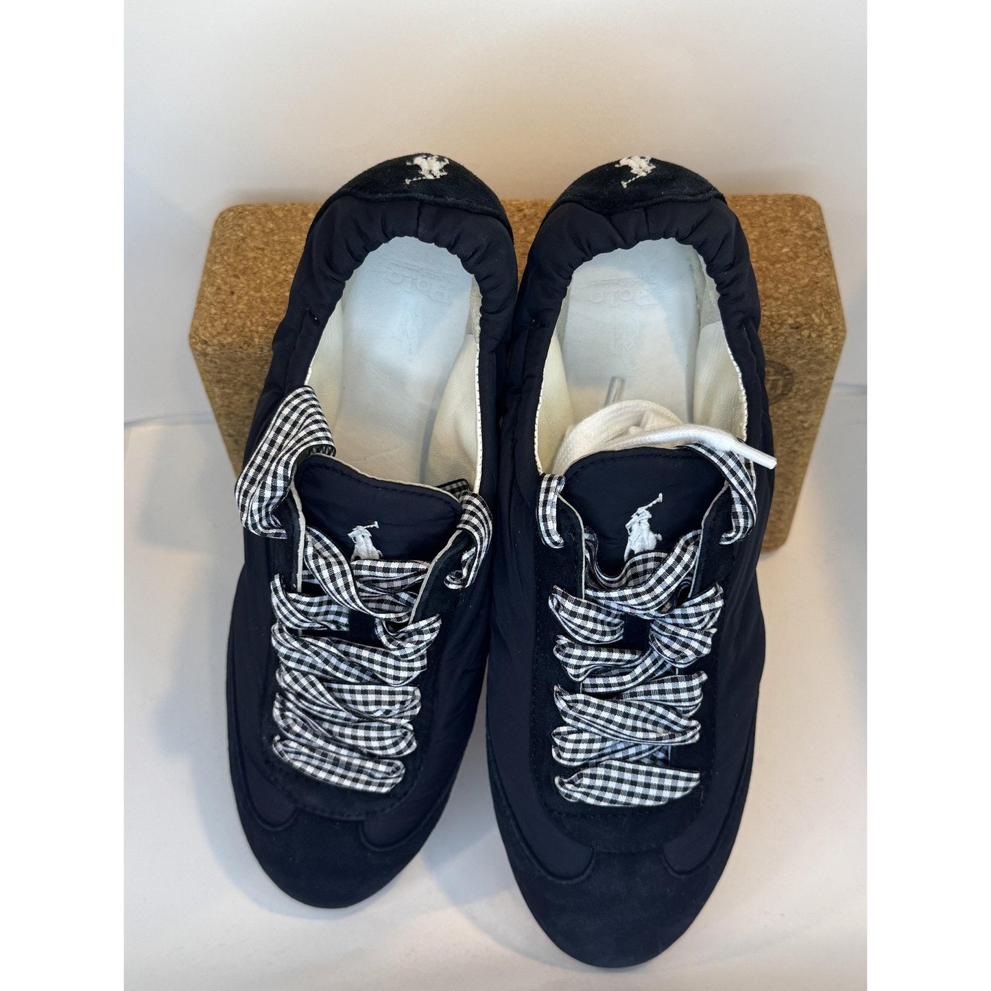 Polo Ralph Lauren Shoes Womens Size 7.5 Gingham Lace Up