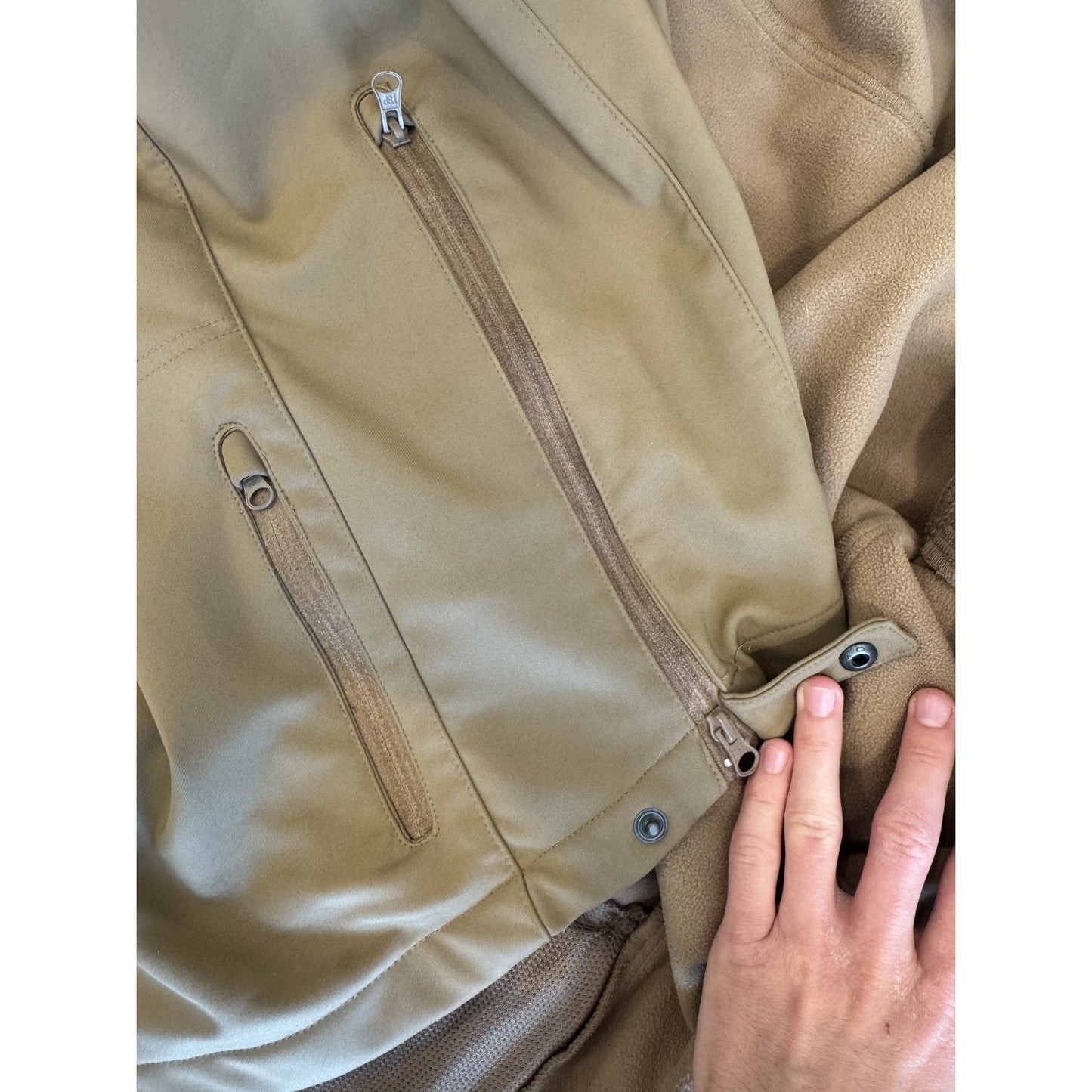 TRU-SPEC Mens 2XL Coyote Brown Tactical Softshell Military Jacket