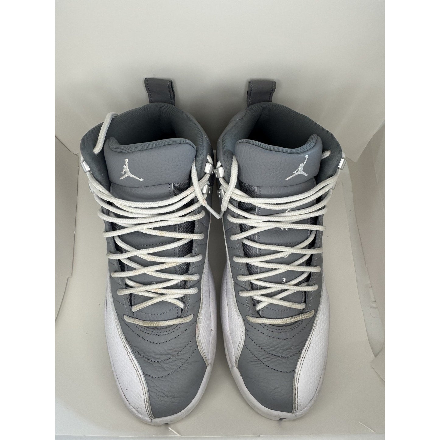 Air Jordan 12 Retro Shoes Mens Stealth Cool Grey OG Box Size 9.5