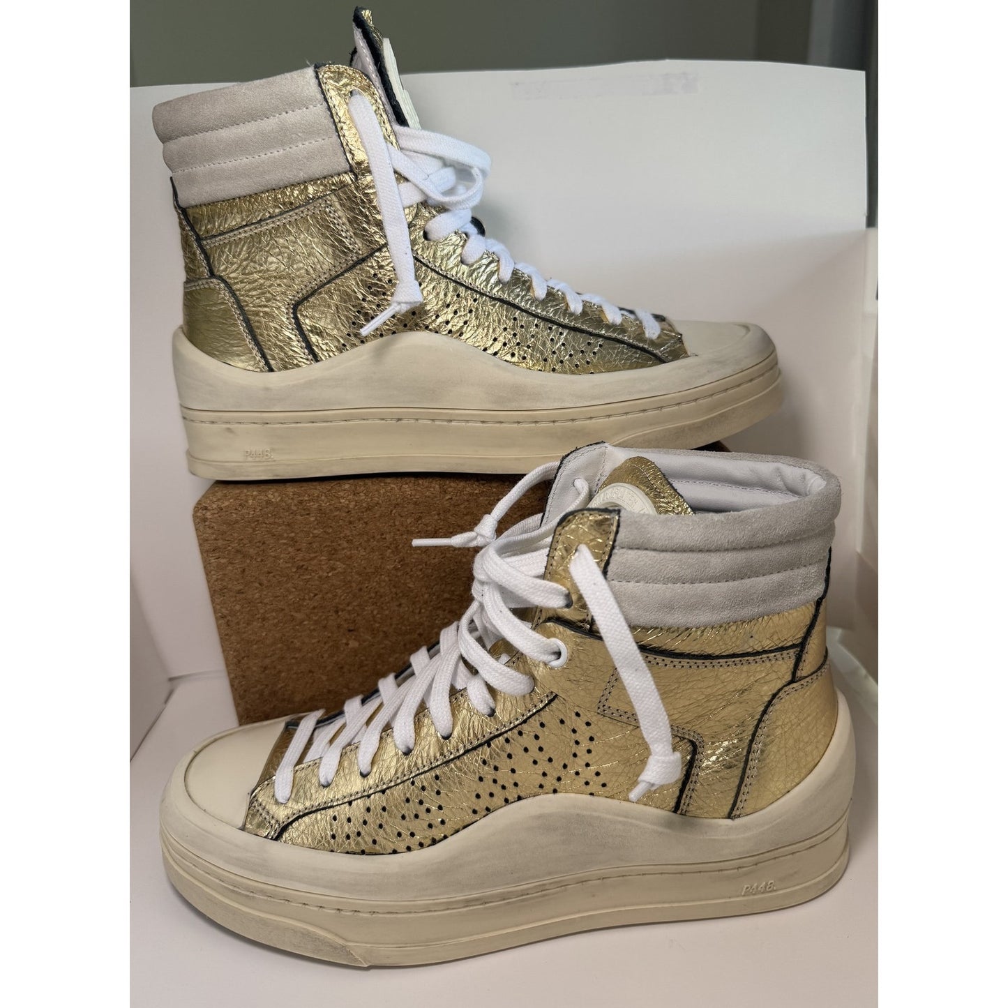 P448 Rail Tulum Gold High Top Shoes