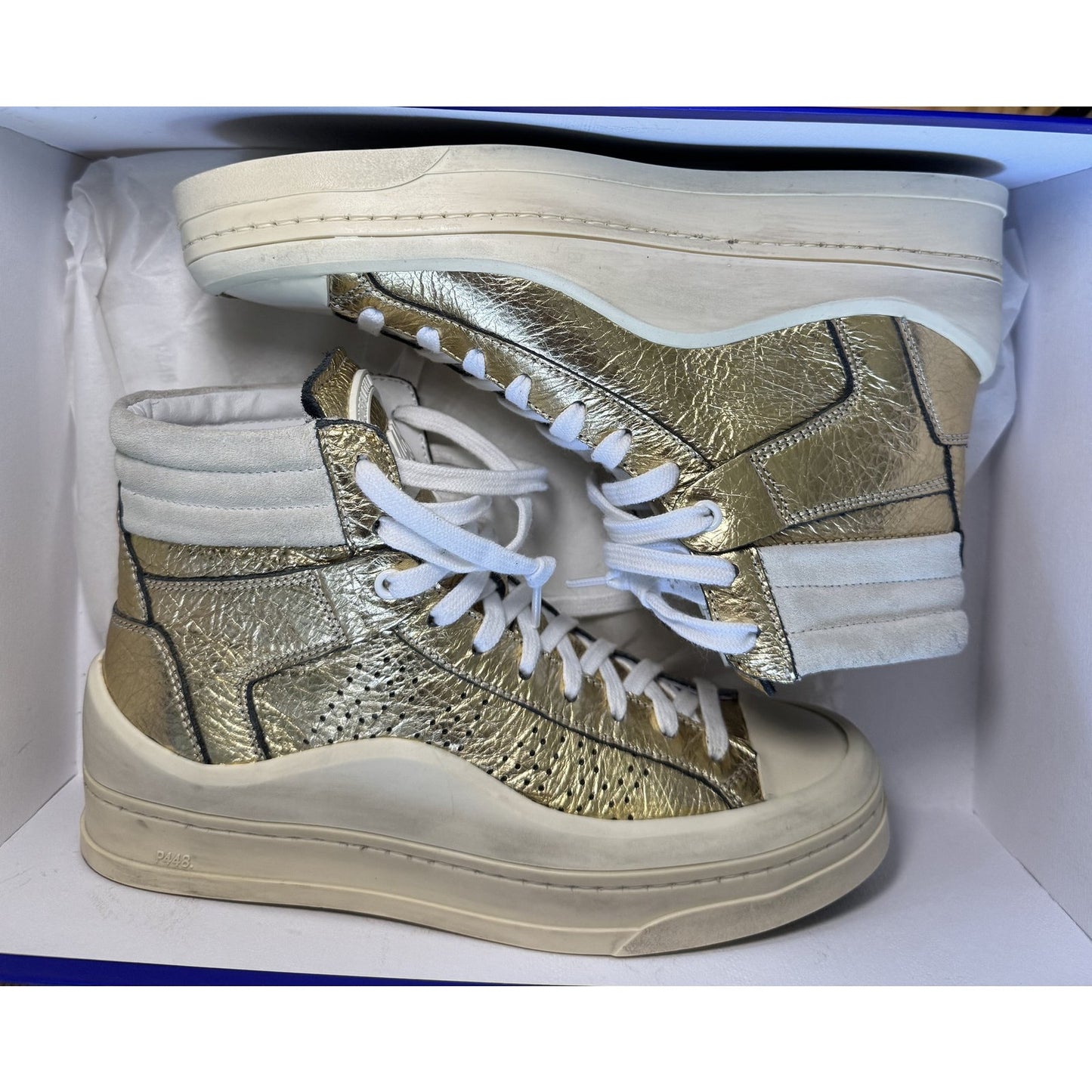 P448 Rail Tulum Gold High Top Shoes