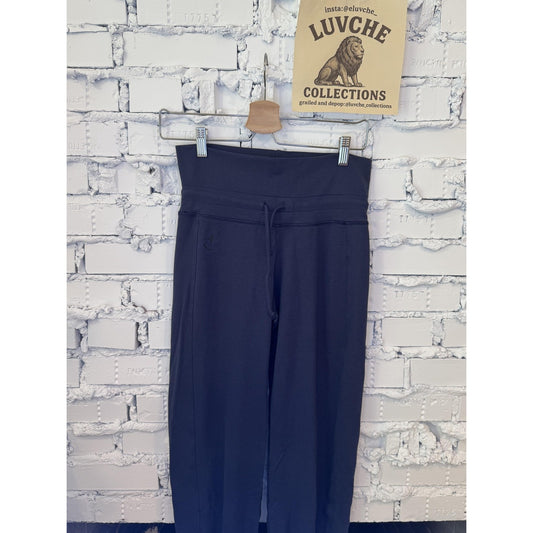 Wear Moi Pants Womens S Navy Blue High Waist Yoga Dance Pants