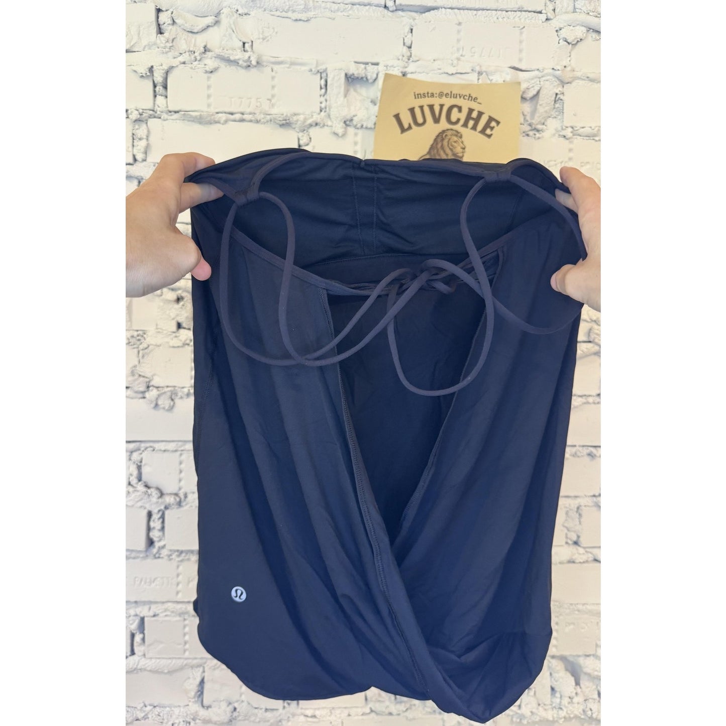 Lululemon Womens S Black Strappy Back Tank Built In Bra