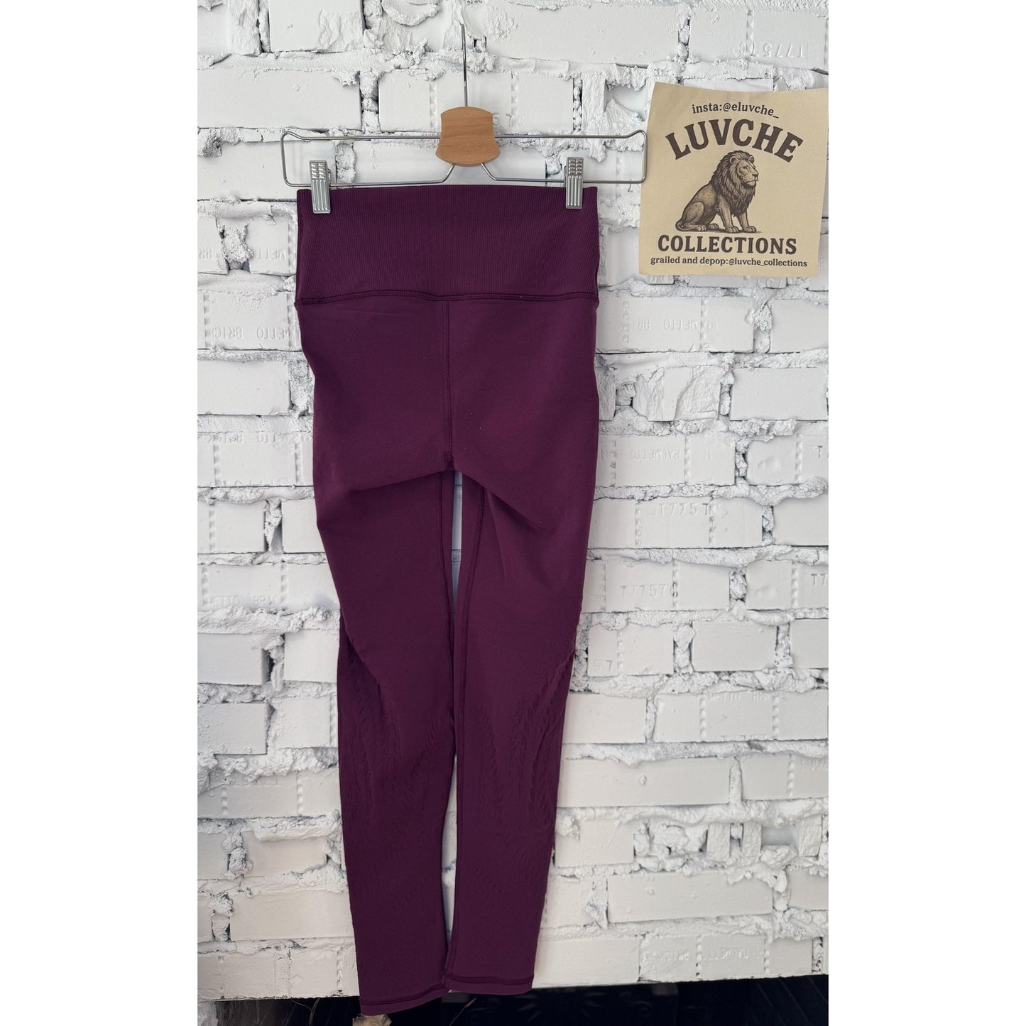 Athleta Womens XS Purple Seamless High Rise Yoga Leggings