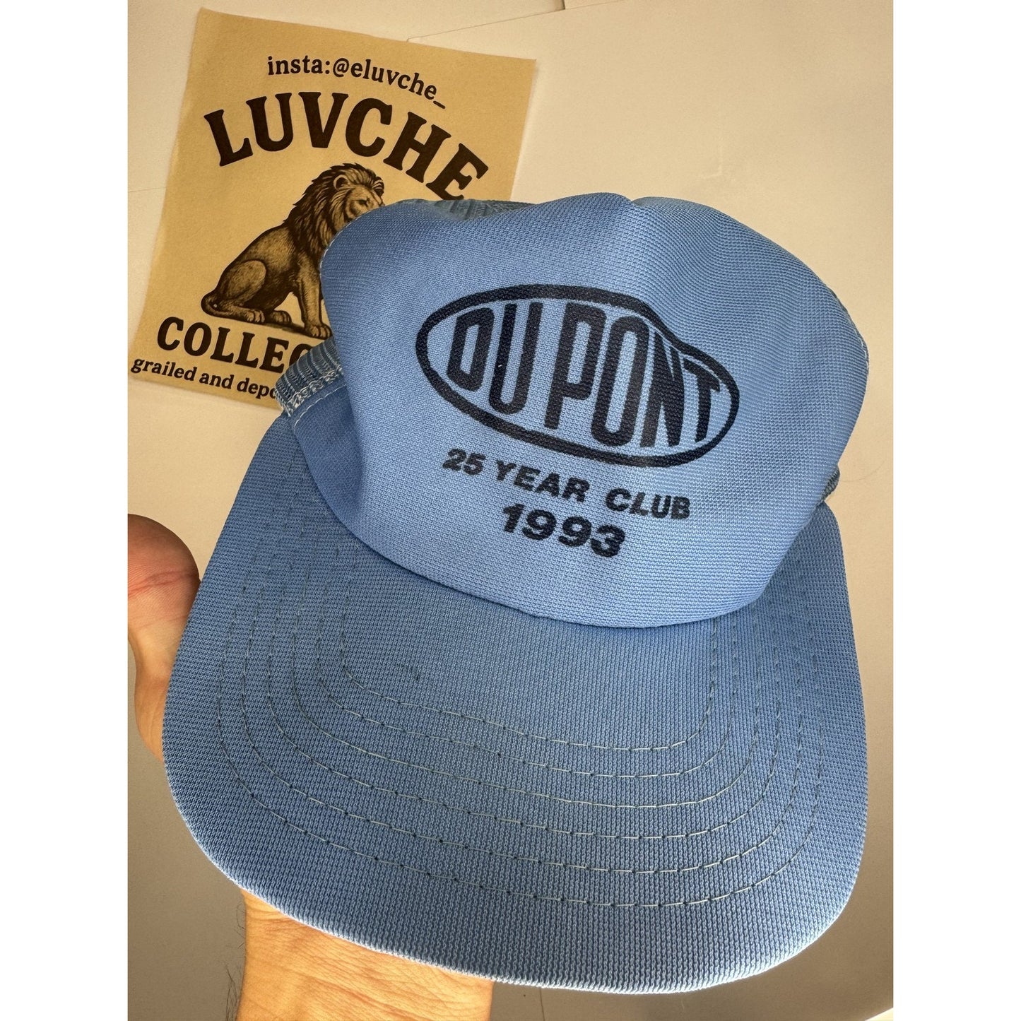 VINTAGE DuPont Snap Back Blue Mesh Snap Back