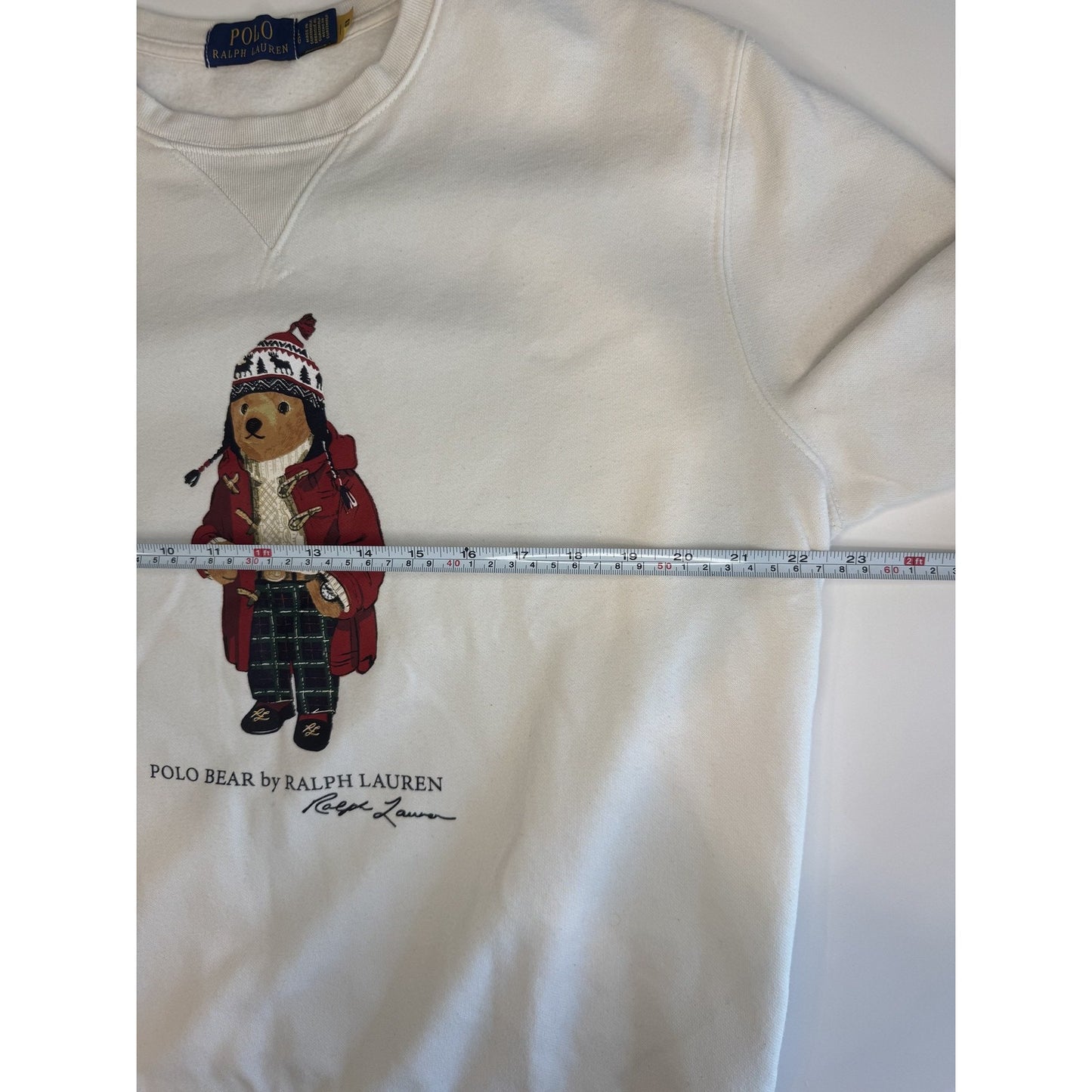 Polo Ralph Lauren Bear L Sweatshirt White Crewneck