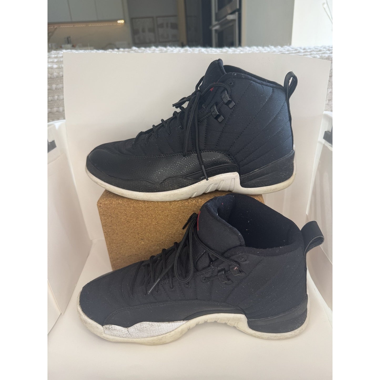Jordan 12 Retro Shoes Size 9 Flu Game Basketball Sneakers