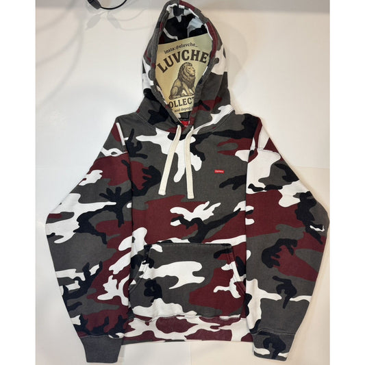 Supreme Red Camo Hoodie - M