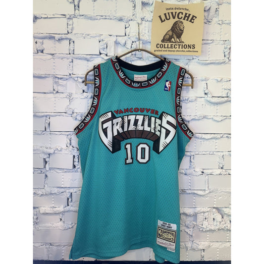 Vancouver Grizzlies Jersey Mens XL Blue NBA Basketball Mike Bibby 90s