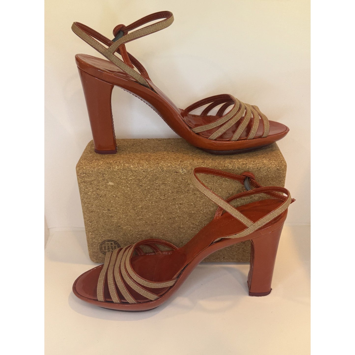 Marc Jacobs Womens Size 6.5 Bronze High Heel with Box