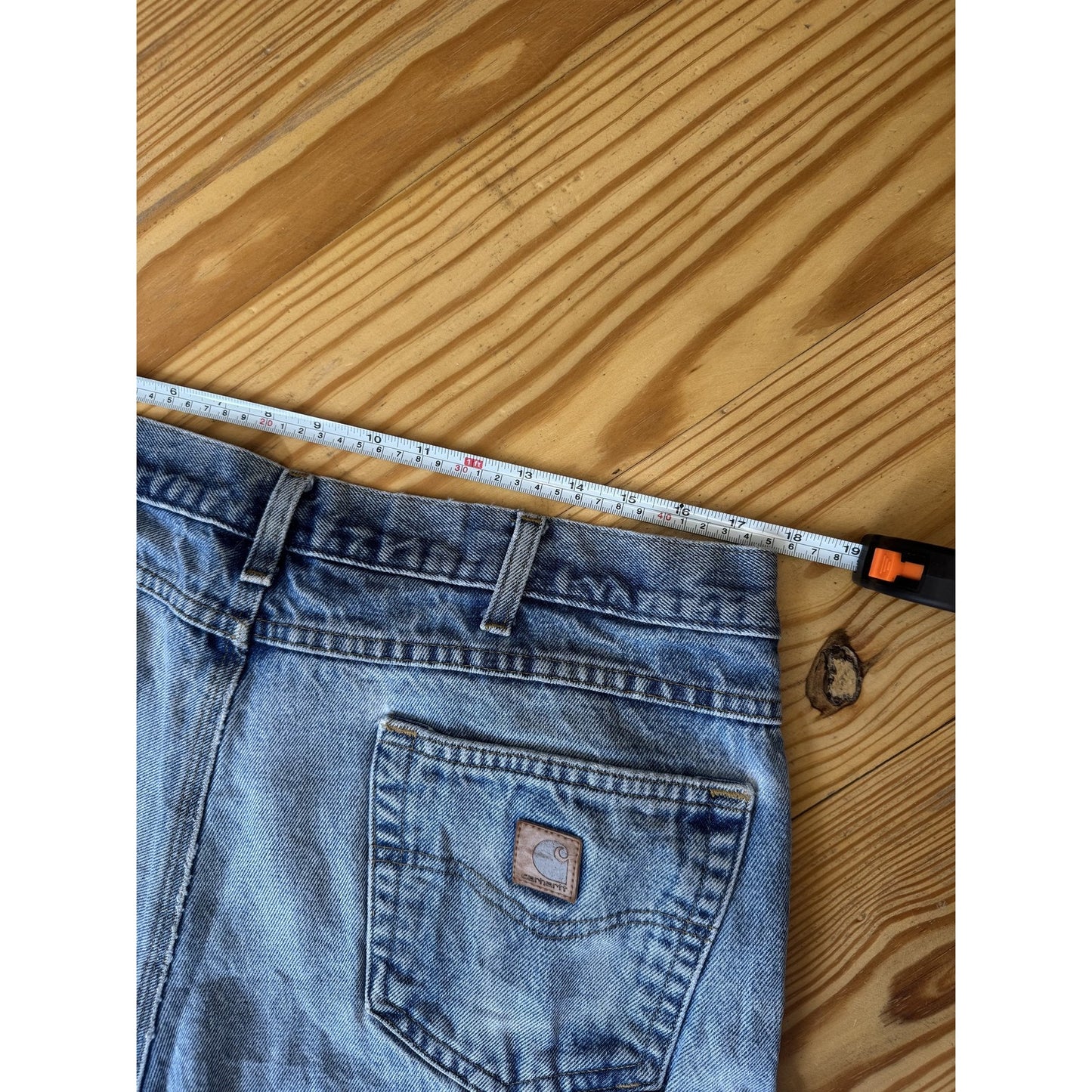 Carhartt Workwear Jeans Mens 36x30 Blue Relaxed Distressed