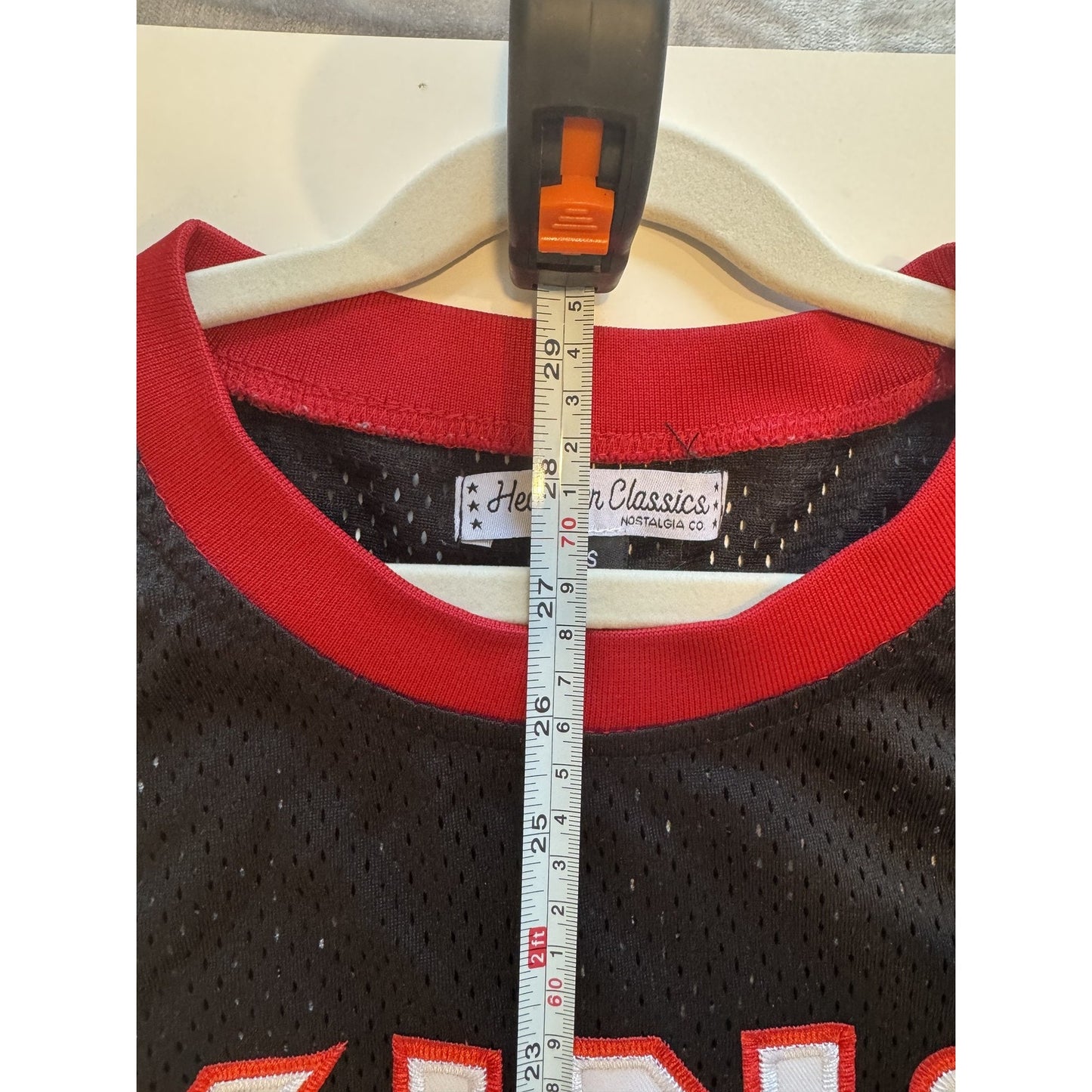 King Basketball S Jersey Black Red Leonard NCAA Throwback