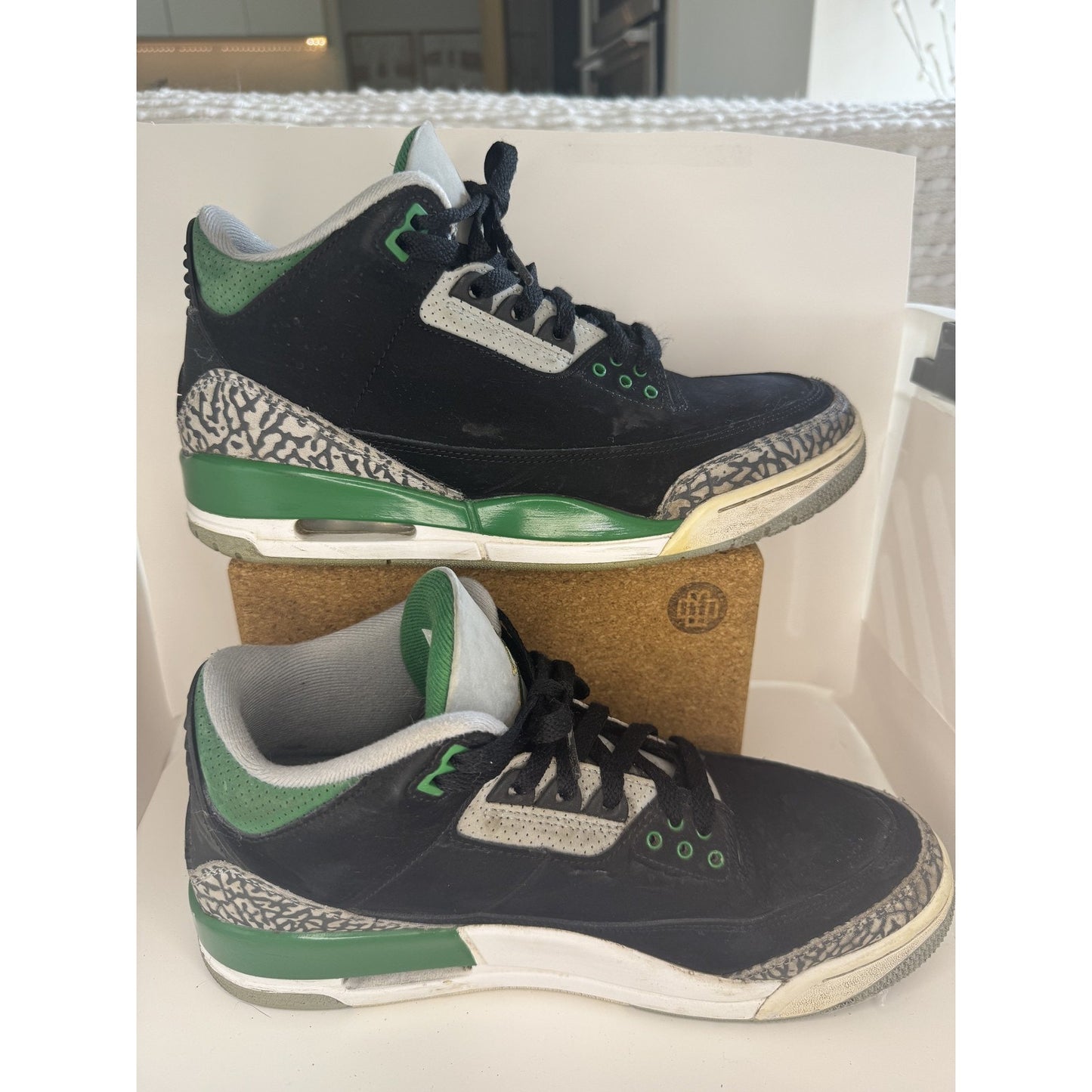 Pine Tree Air Jordan 3 Retro Shoes Mens Size 9.5