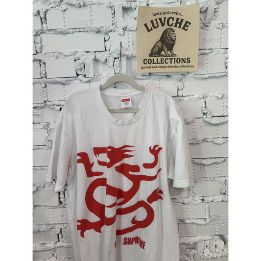 Supreme Mobb Deep Shirt Mens M White Red Dragon Graphic Rap Tee