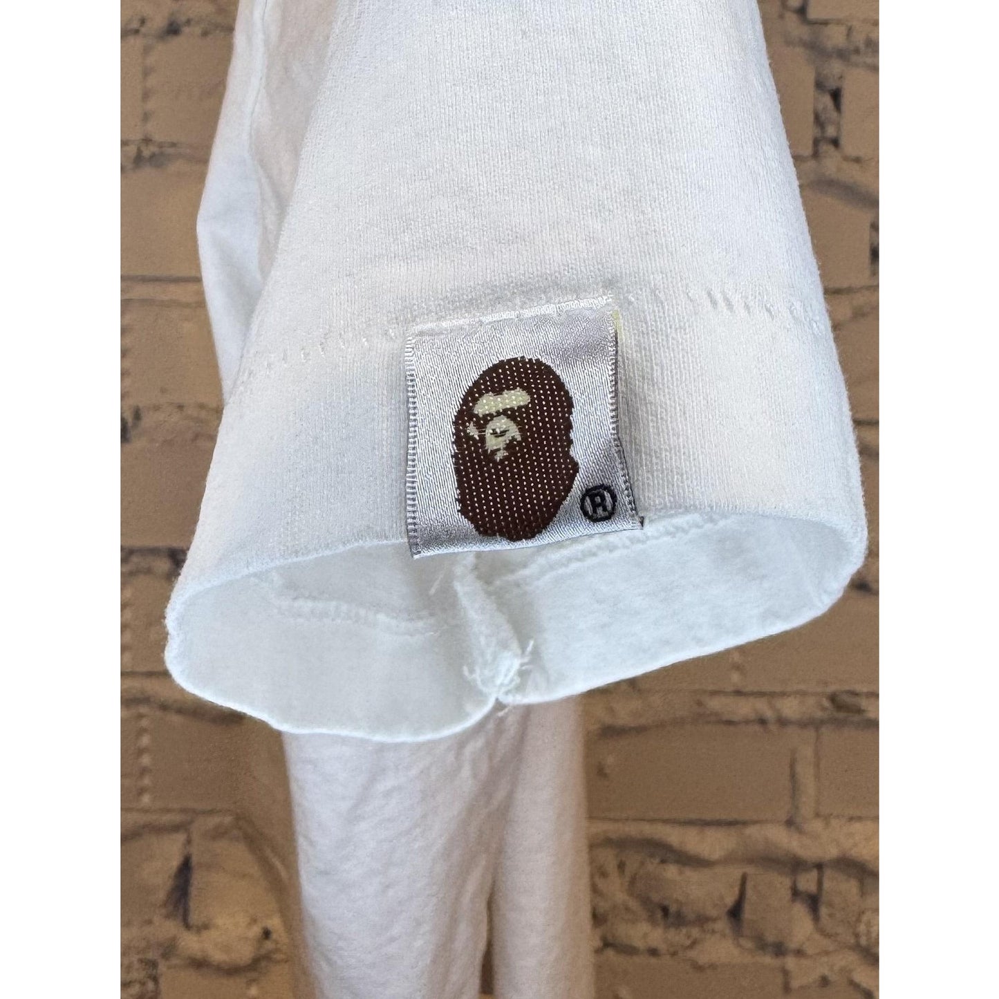 A Bathing Ape Mens M White Purple Camo Bape Tee