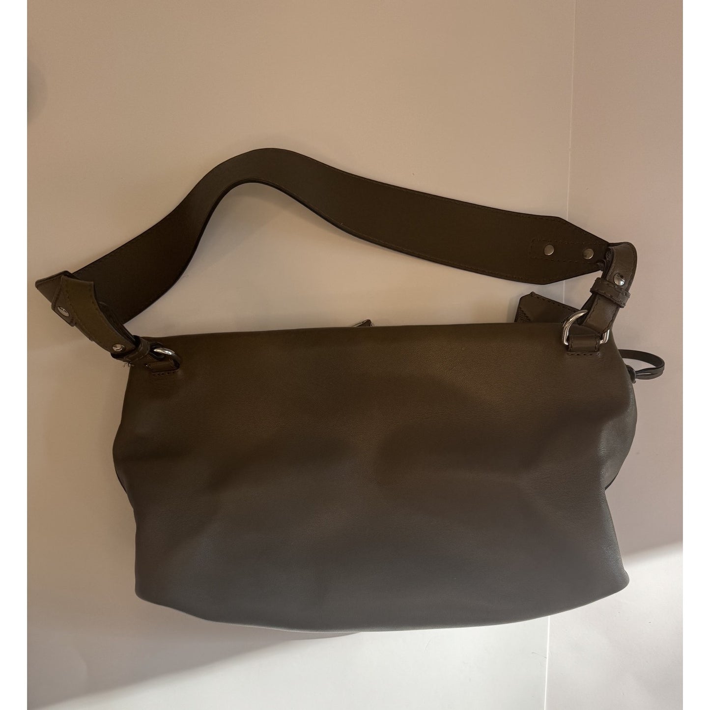 Burberry Shoulder Bag Authentic Leather Studded Lock
