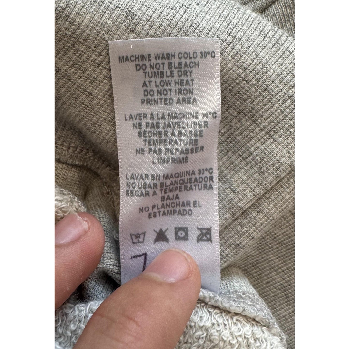 Sundry Womens XS Gray Locals Heart Sweatshirt