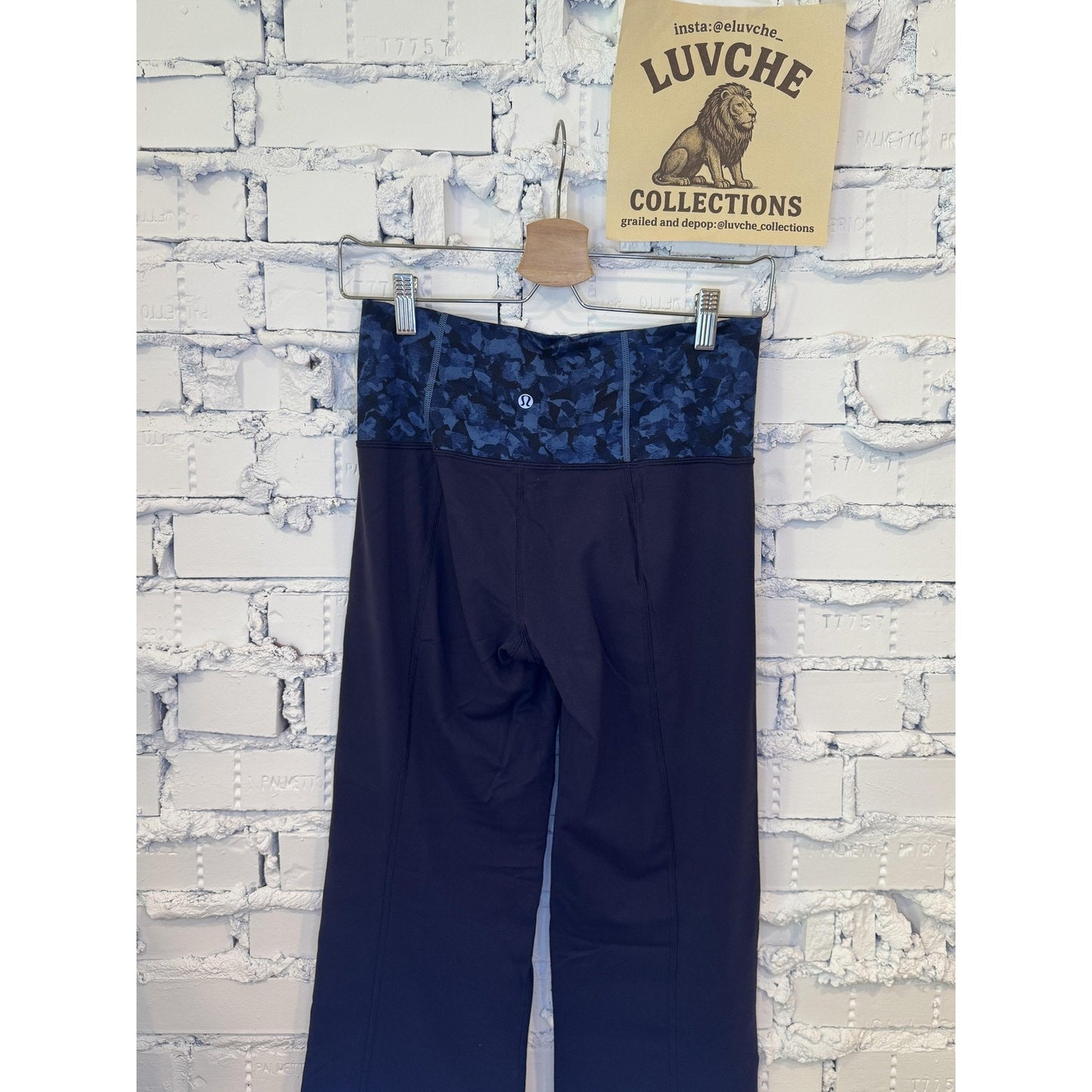 Lululemon Womens 6 Tall Blue Groove Flare Yoga Pants