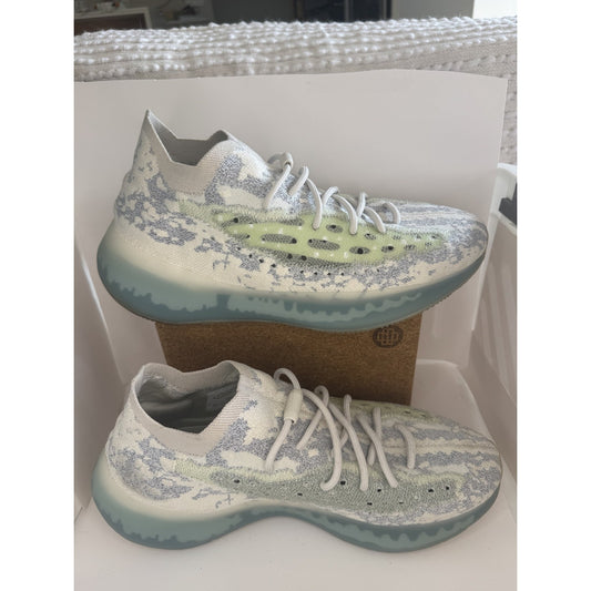 Adidas Yeezy Boost 380 Shoes Mens Blue Oat Reflective Knit