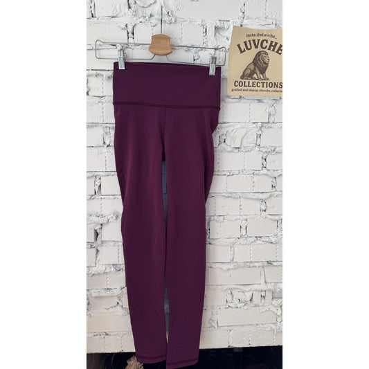 Athleta Womens XS Purple Seamless High Rise Yoga Leggings
