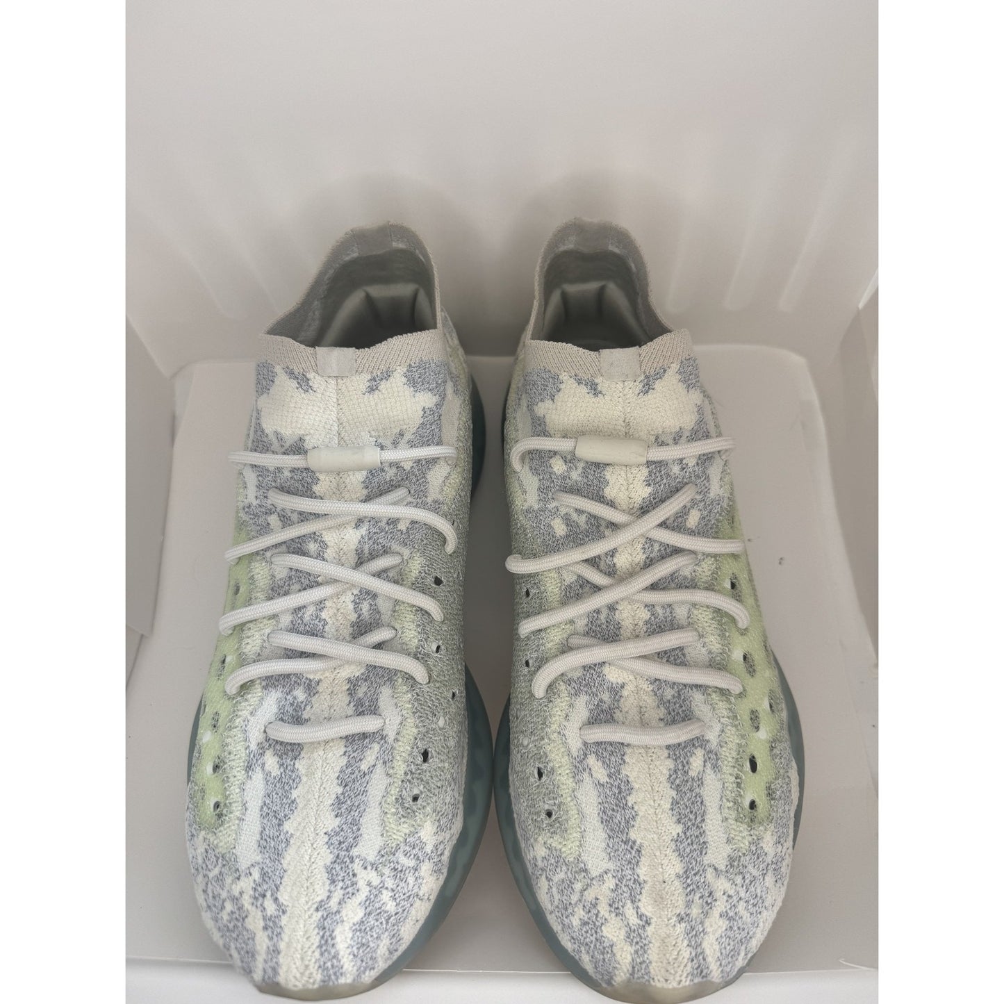 Adidas Yeezy Boost 380 Shoes Mens Blue Oat Reflective Knit