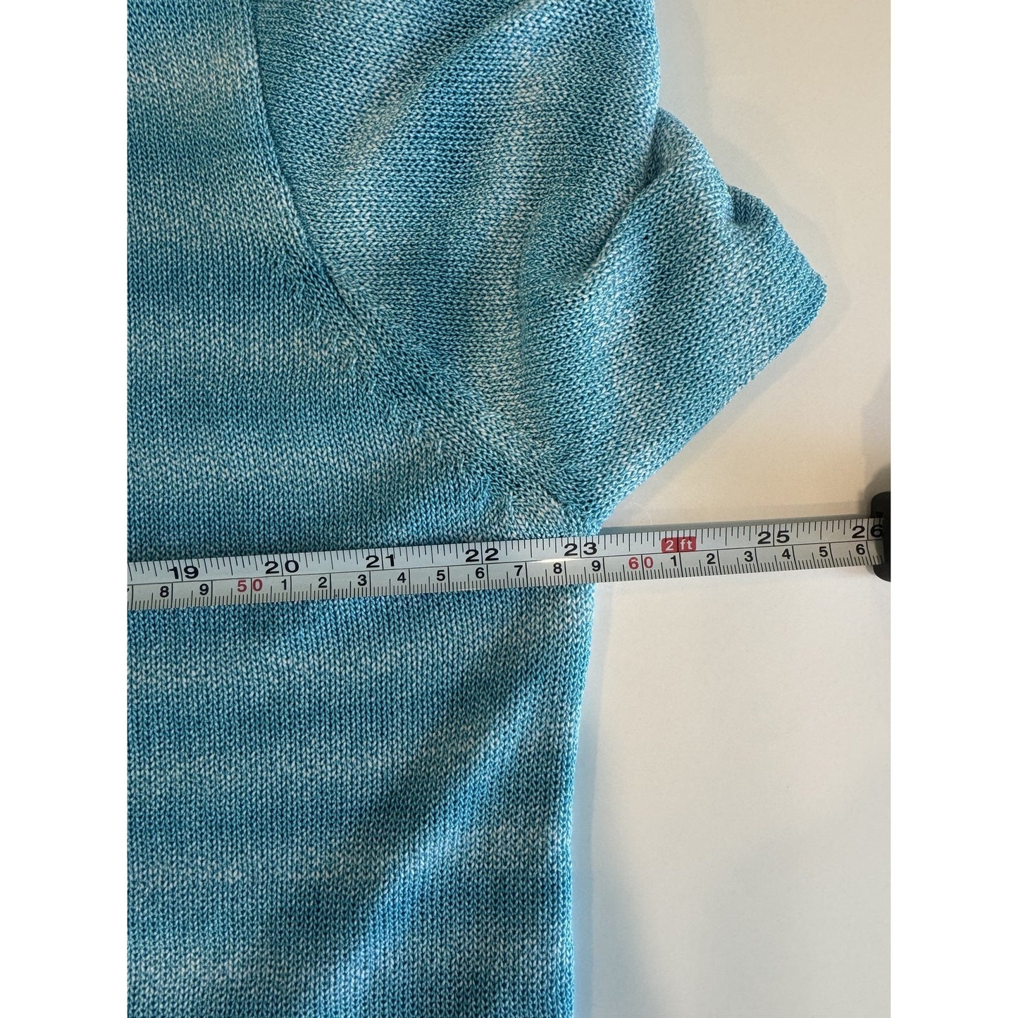 Zara Mens L Blue Knit Lightweight Short Sleeve