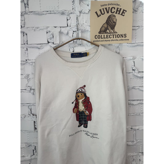 Polo Ralph Lauren Bear L Sweatshirt White Crewneck