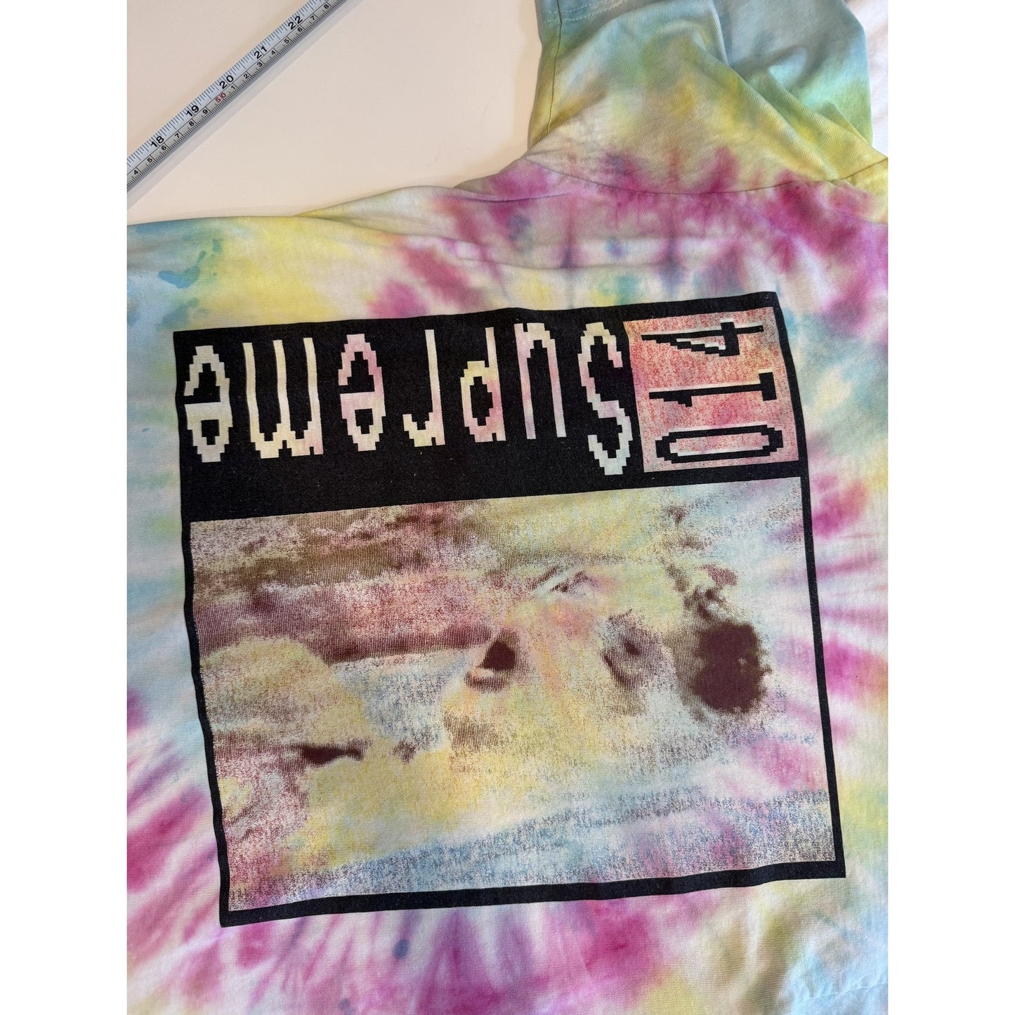 Supreme Shirt Mens Large Tie Dye Supreme Graphic Skateboarding Art USA