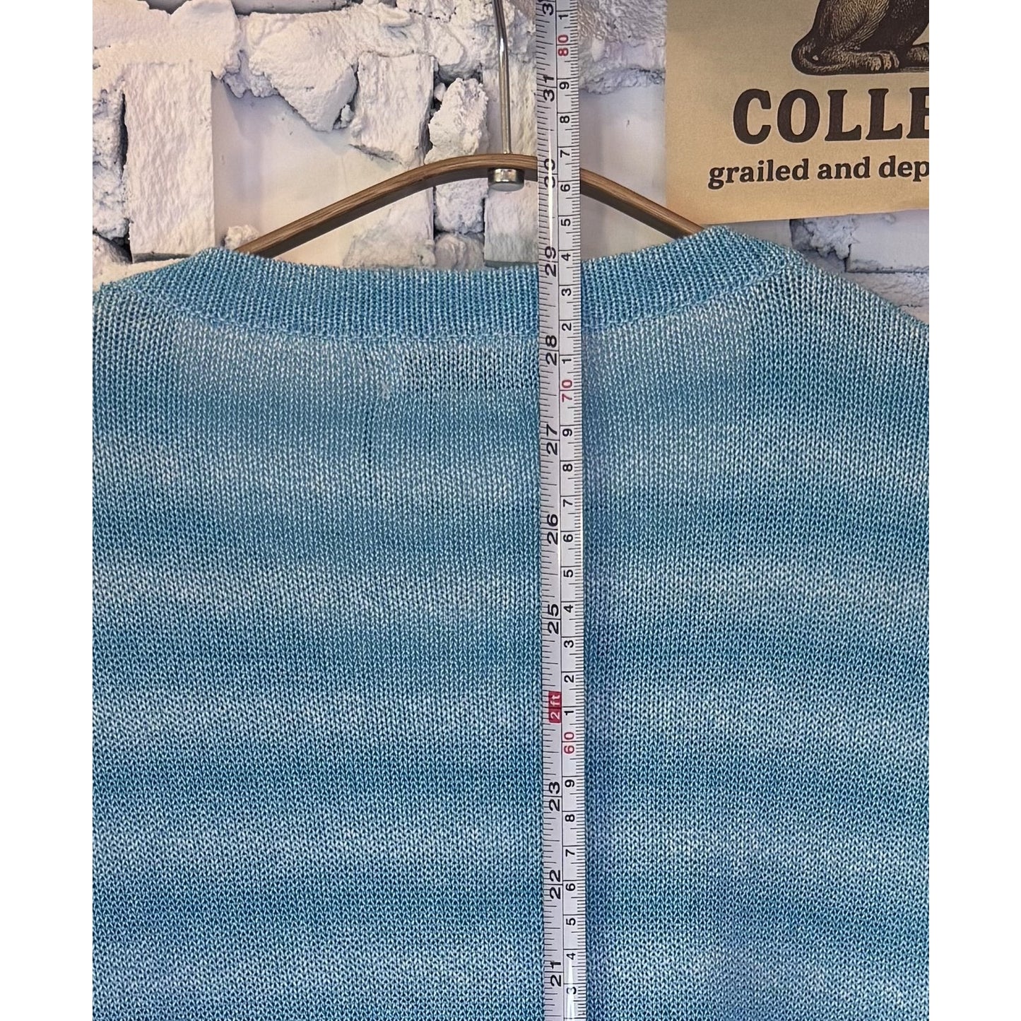 Zara Mens L Blue Knit Lightweight Short Sleeve