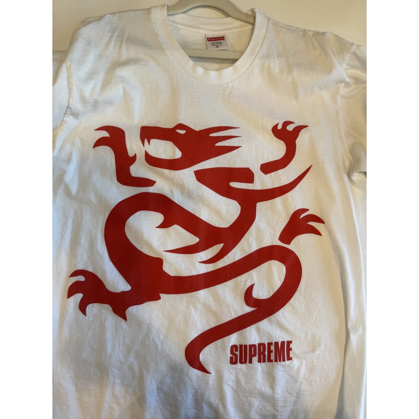 Supreme Mobb Deep Shirt Mens M White Red Dragon Graphic Rap Tee