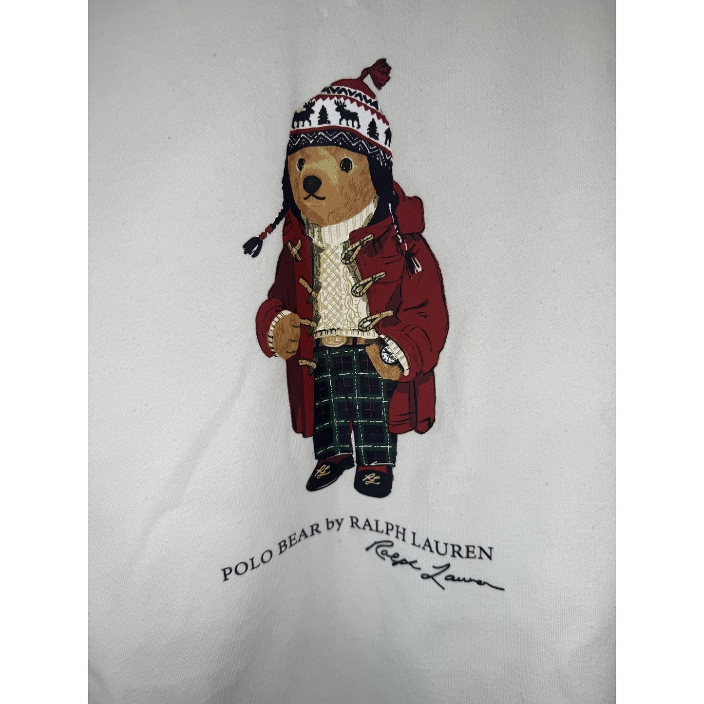 Polo Ralph Lauren Bear L Sweatshirt White Crewneck